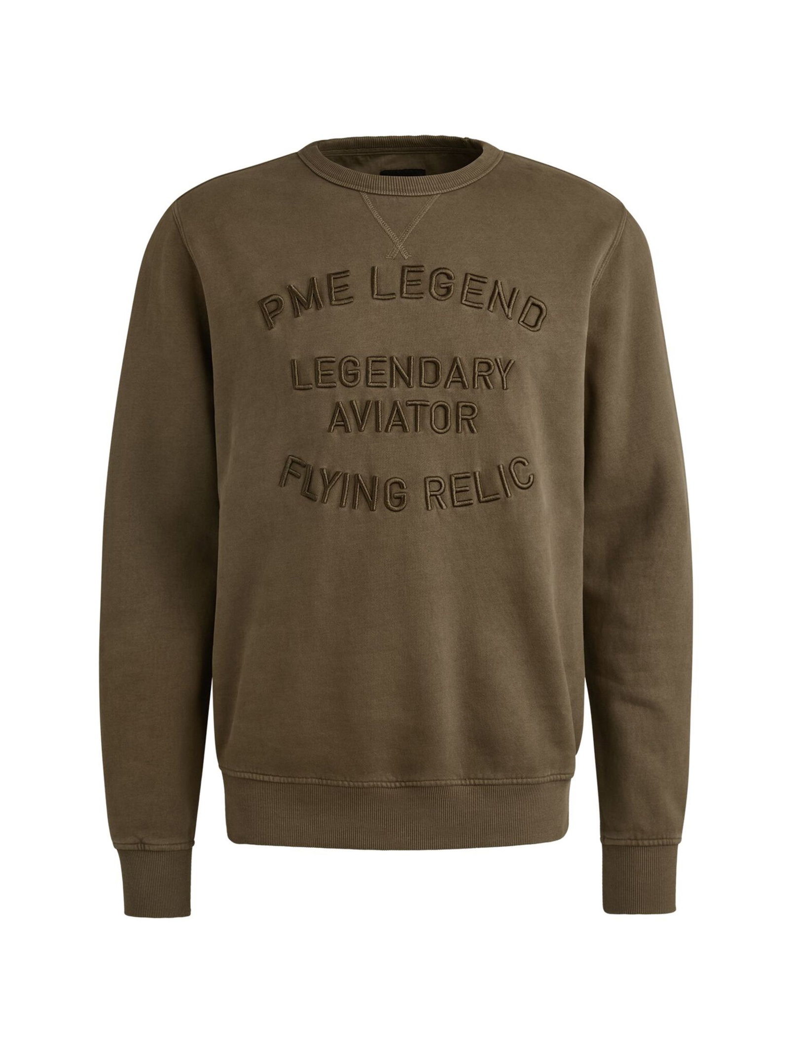 PME Legend |  PME Legend Sweatshirt mit Artwork "Crewneck gd terry" | XL | beech