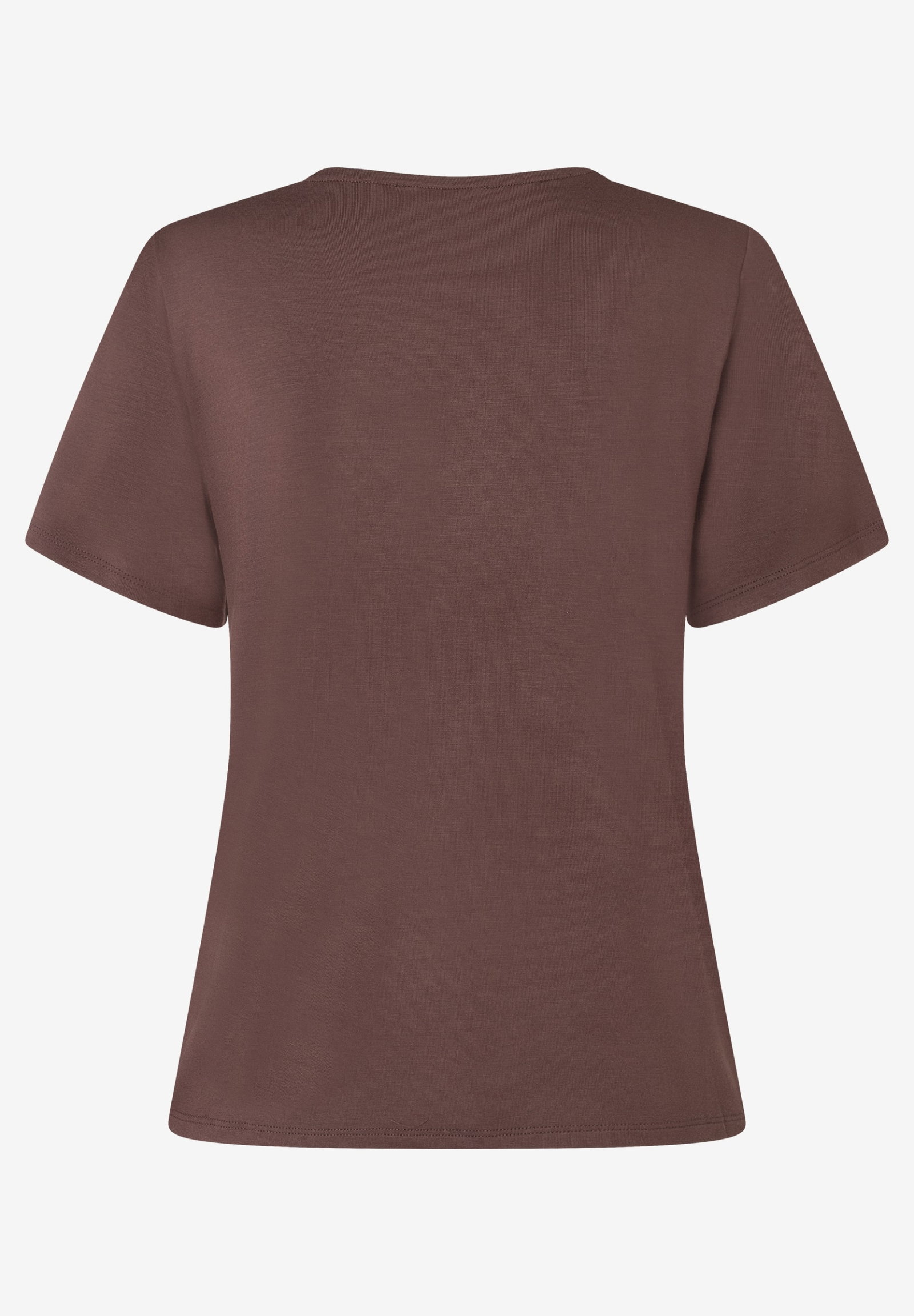 V-Neck-Shirt, cool chocolate #2