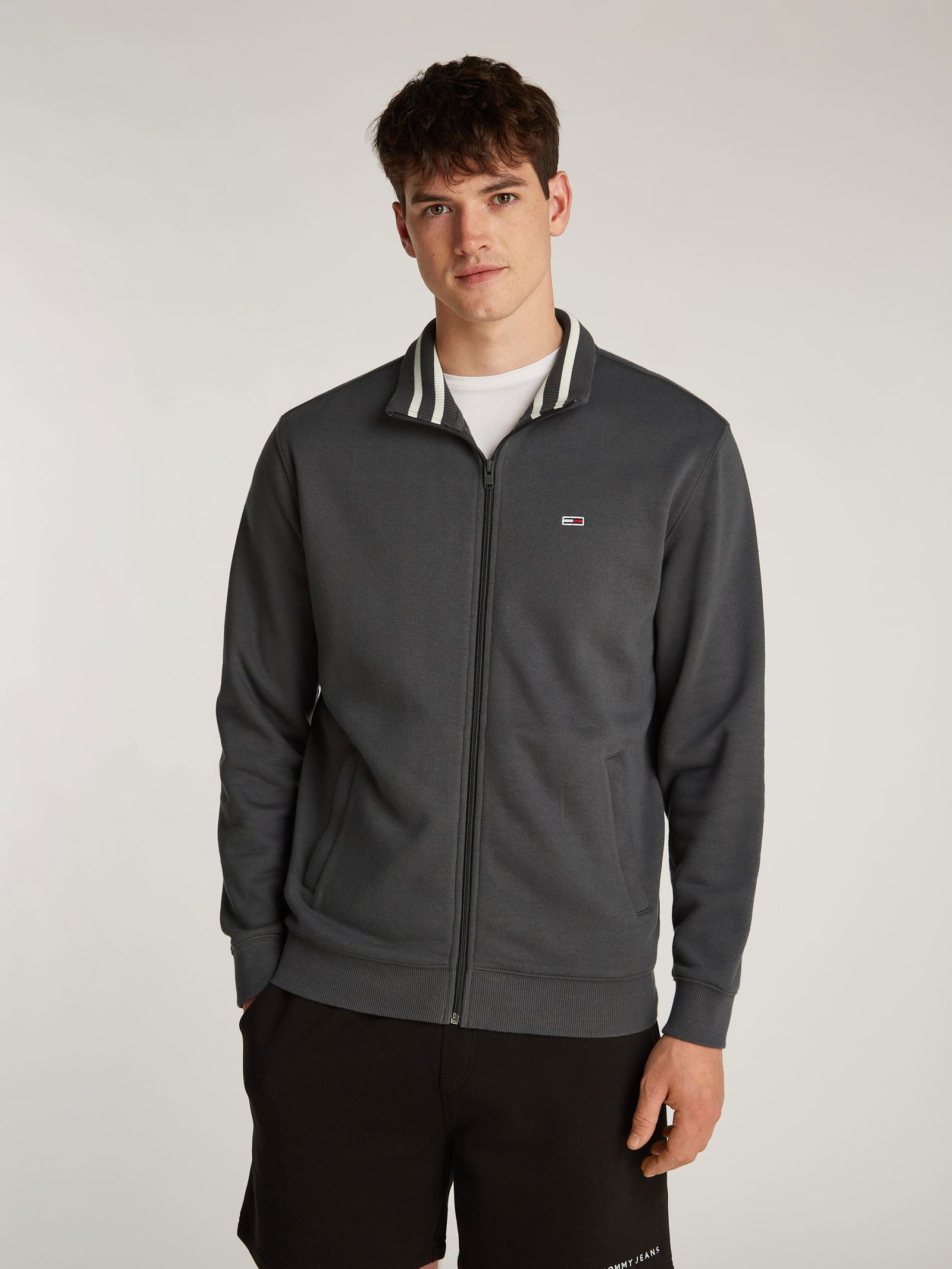 Tommy Jeans |  Tommy Jeans Sweatjacke  | XXL | washed black