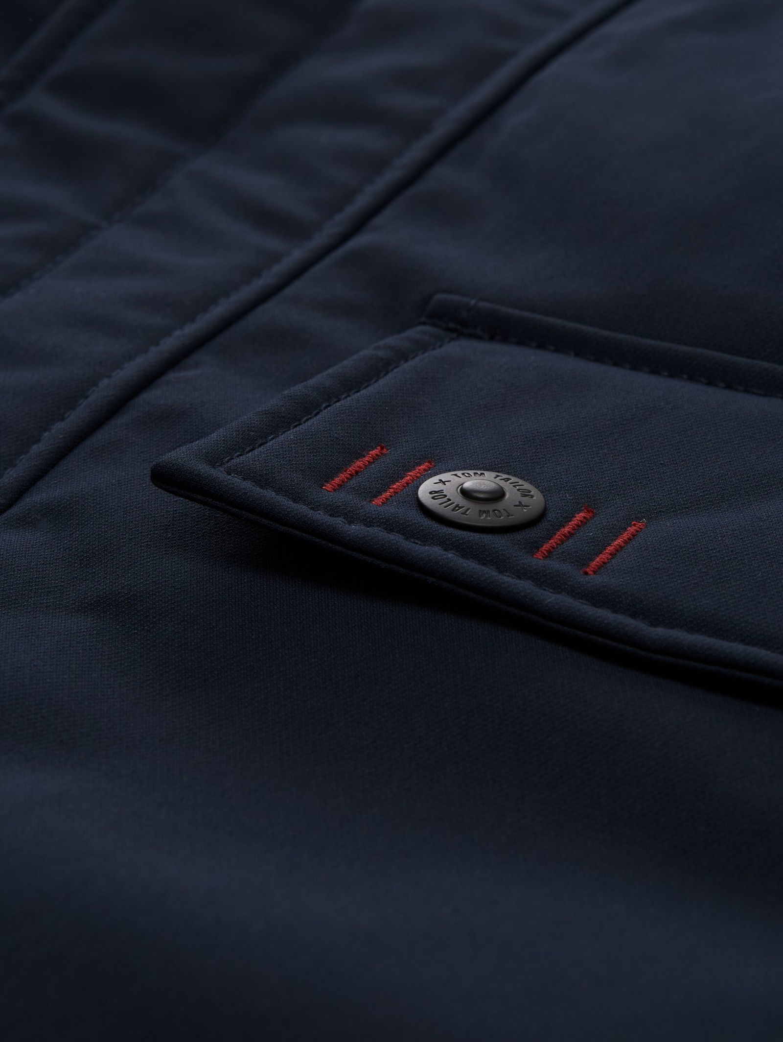 Tom Tailor | Tom Tailor Winter Mantel mit Kapuze | XXL | sky captain blue