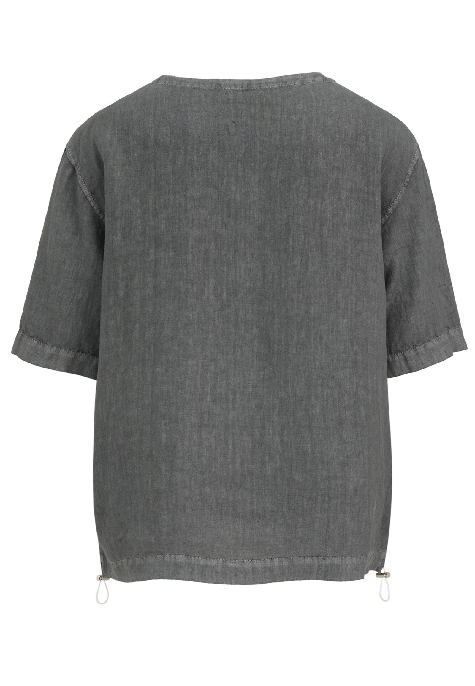 Doris Streich |  Doris Streich Druckbluse  | 46 | mittelgrau