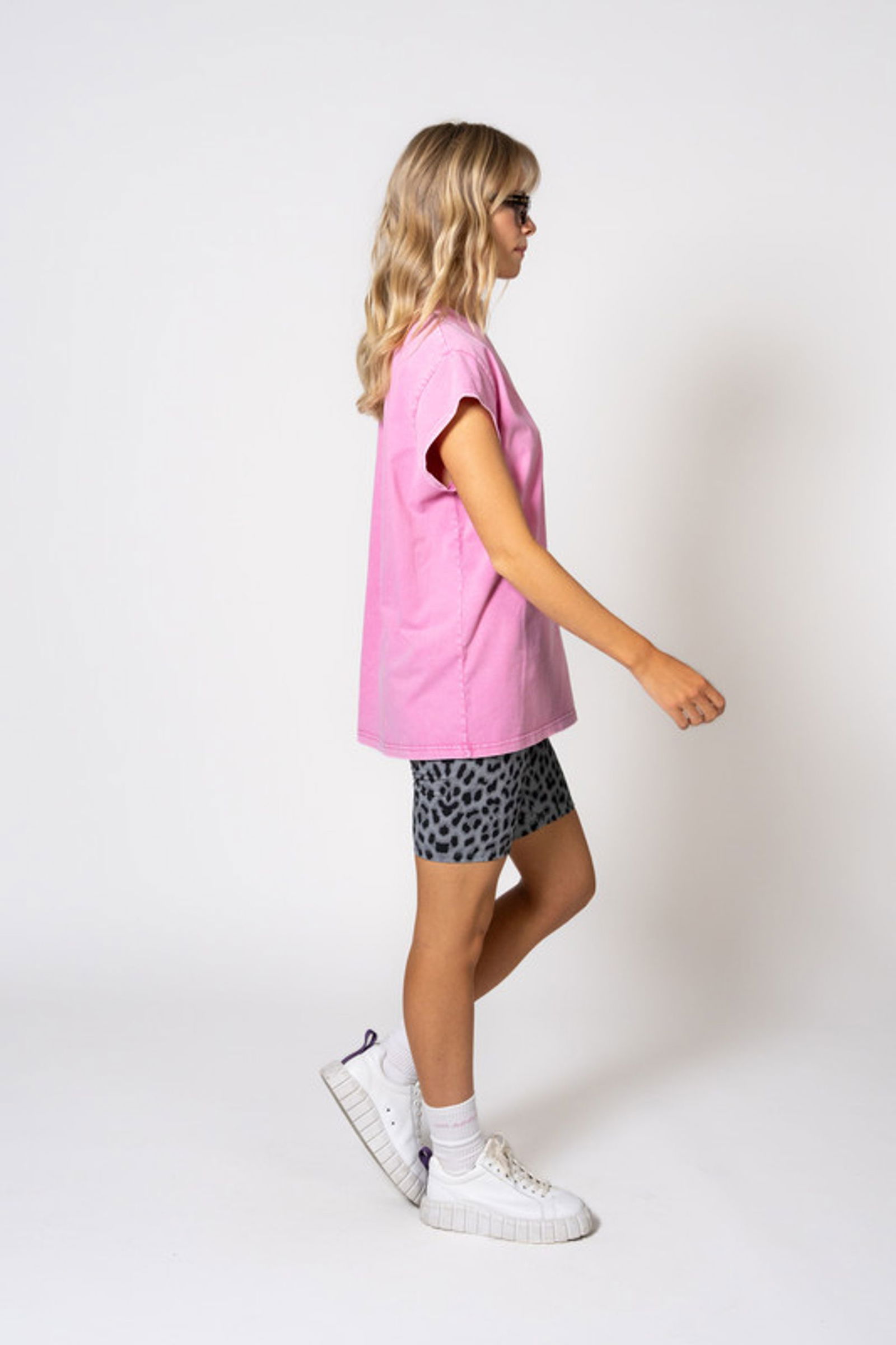Oh April |  Oh April T-Shirt "Heart" | XS | Fuchsia Acid