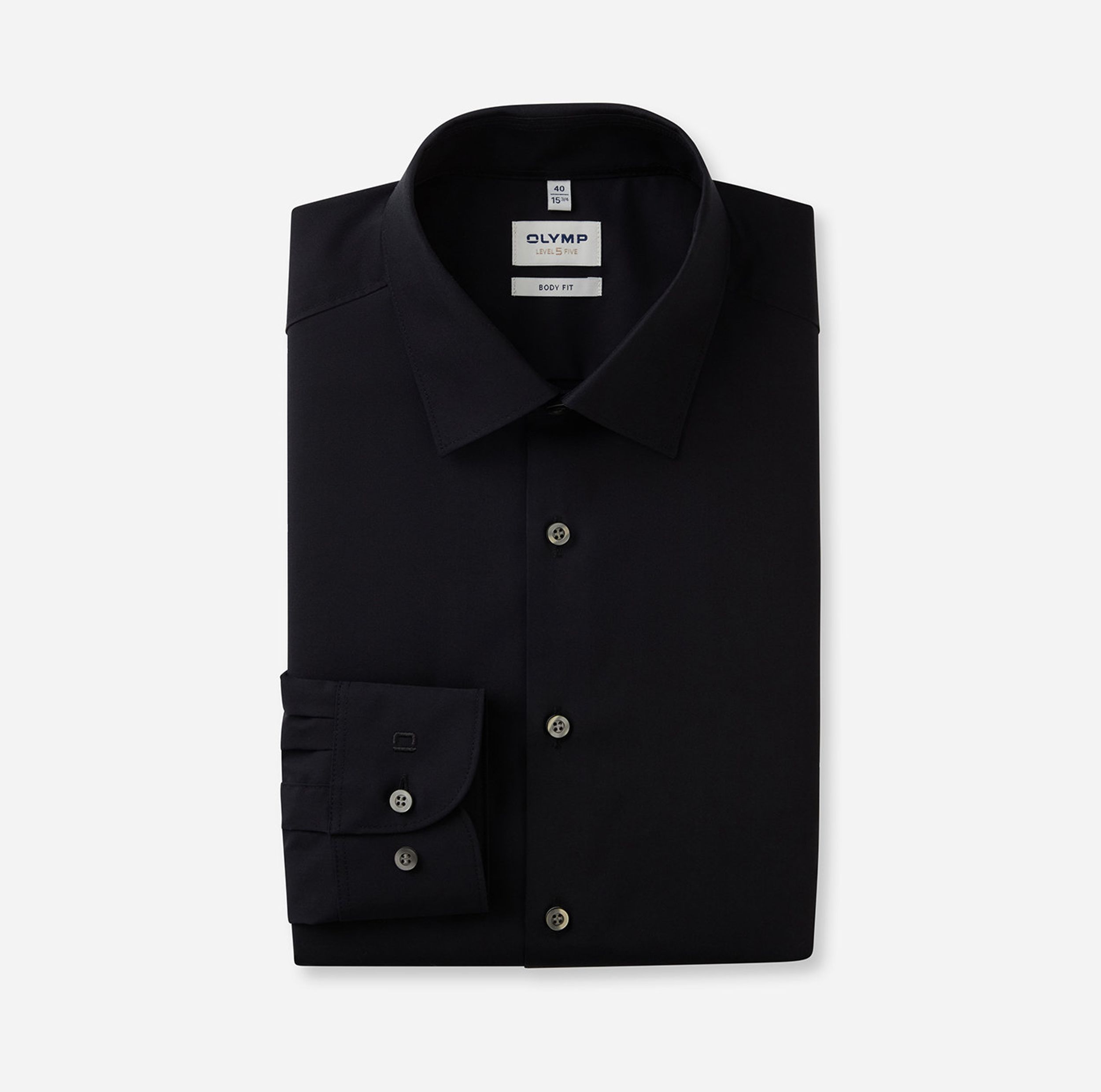 Olymp |  Olymp Hemd Modern Fit  | 44 | schwarz