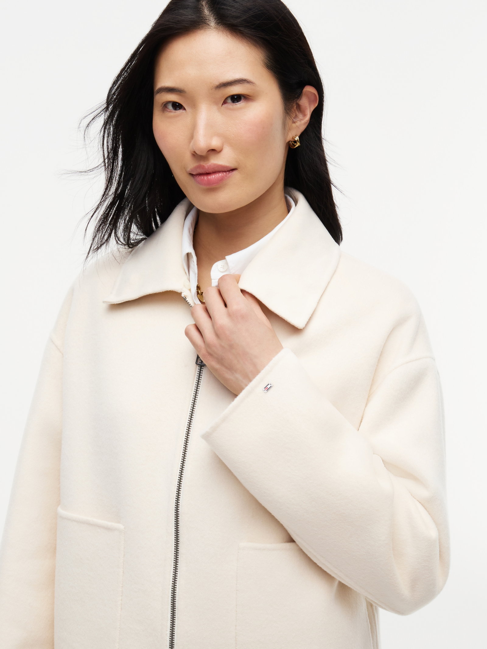 DF WOOL ZIP THROUGH JACKET, BEIGE #6