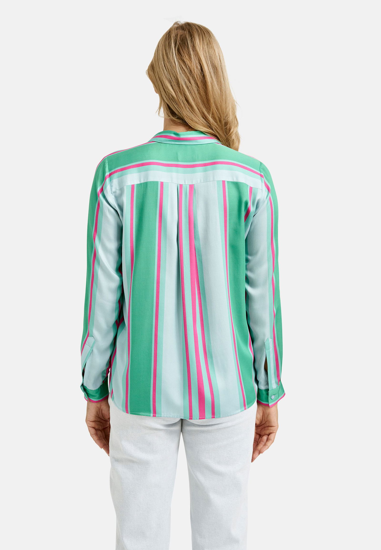 Milano |  Blouse w collar and placket + 1/1 sleeves | 38