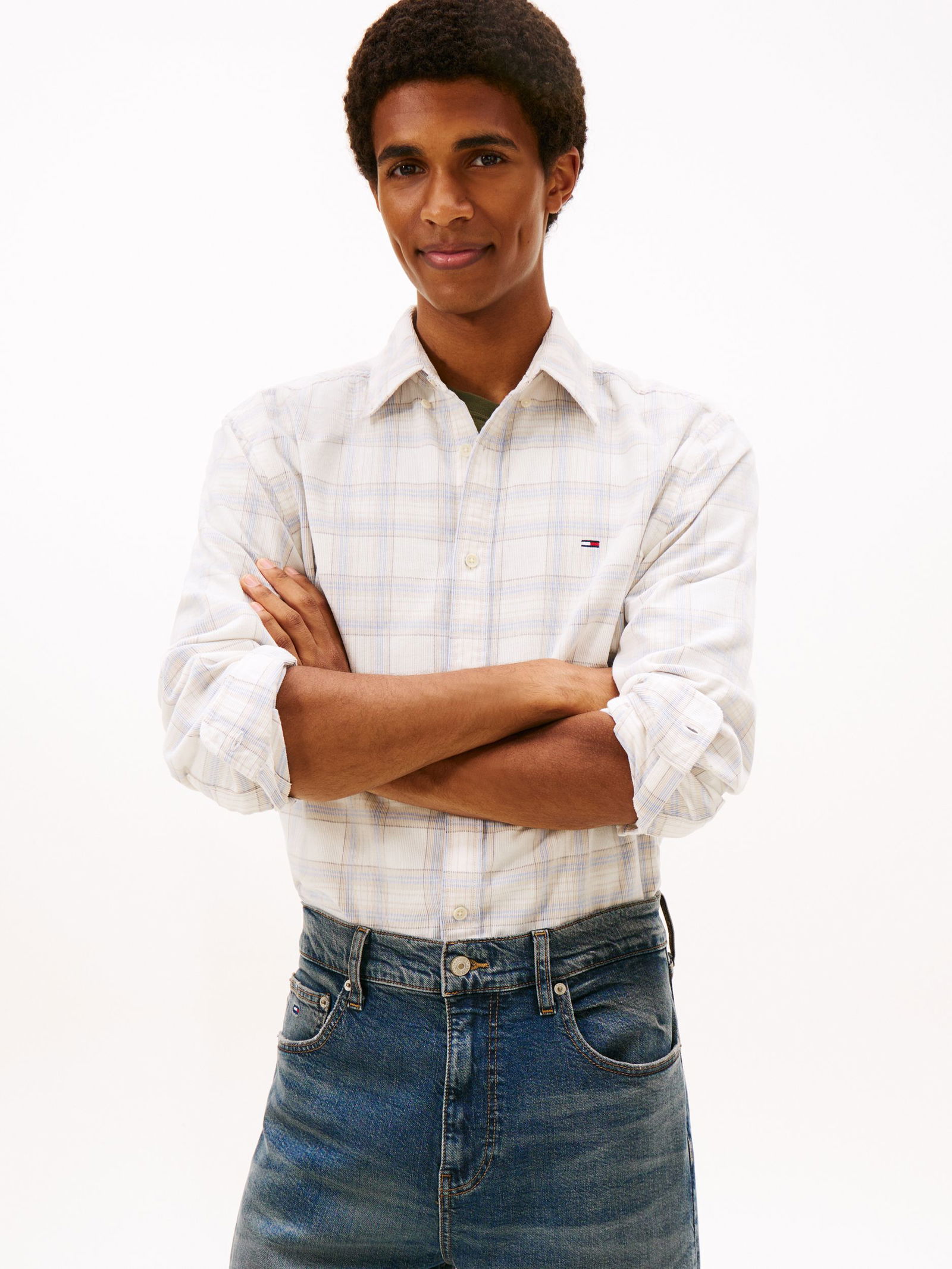 Tommy Jeans |  Tommy Jeans Hemd Super Slim Fit  | XL | ancient white