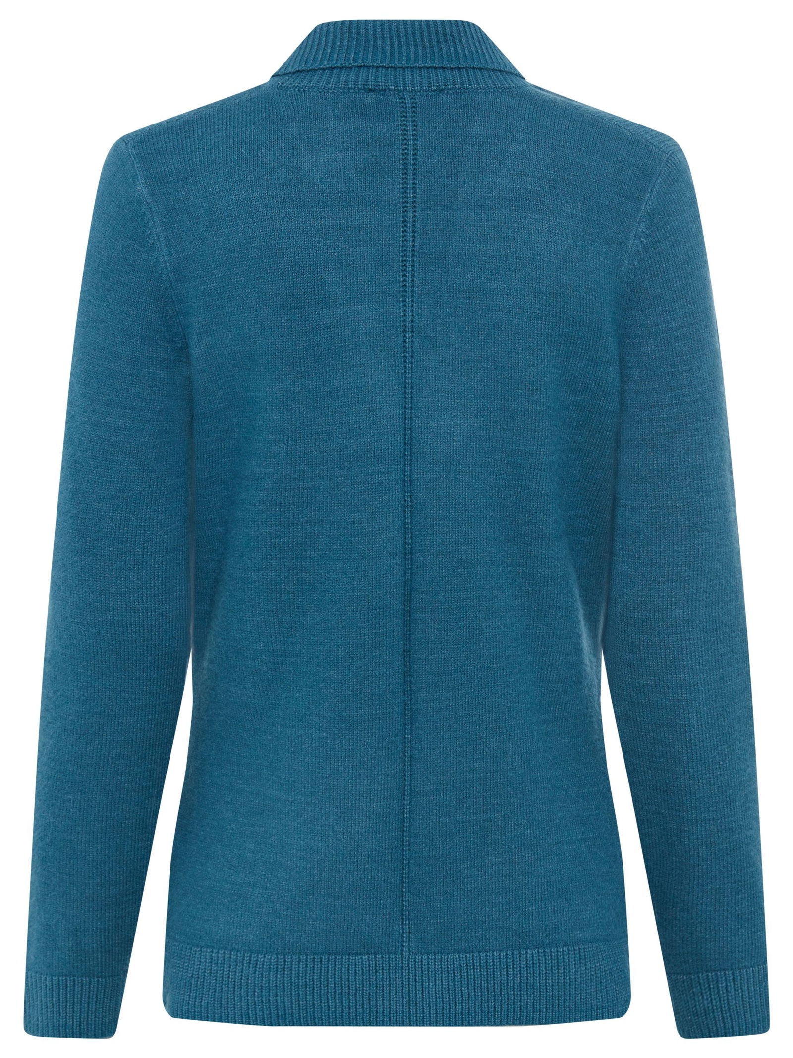 Olsen |  Olsen Strickjacke | Cardigan  | 46 | midnight teal mel.