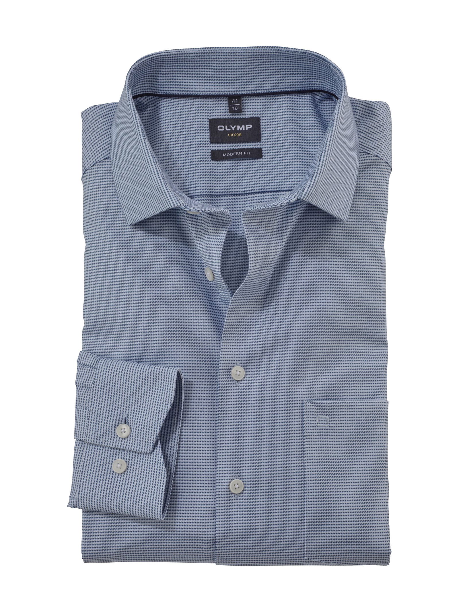 Olymp |  Olymp Hemd Modern Fit  | 41 | bleu