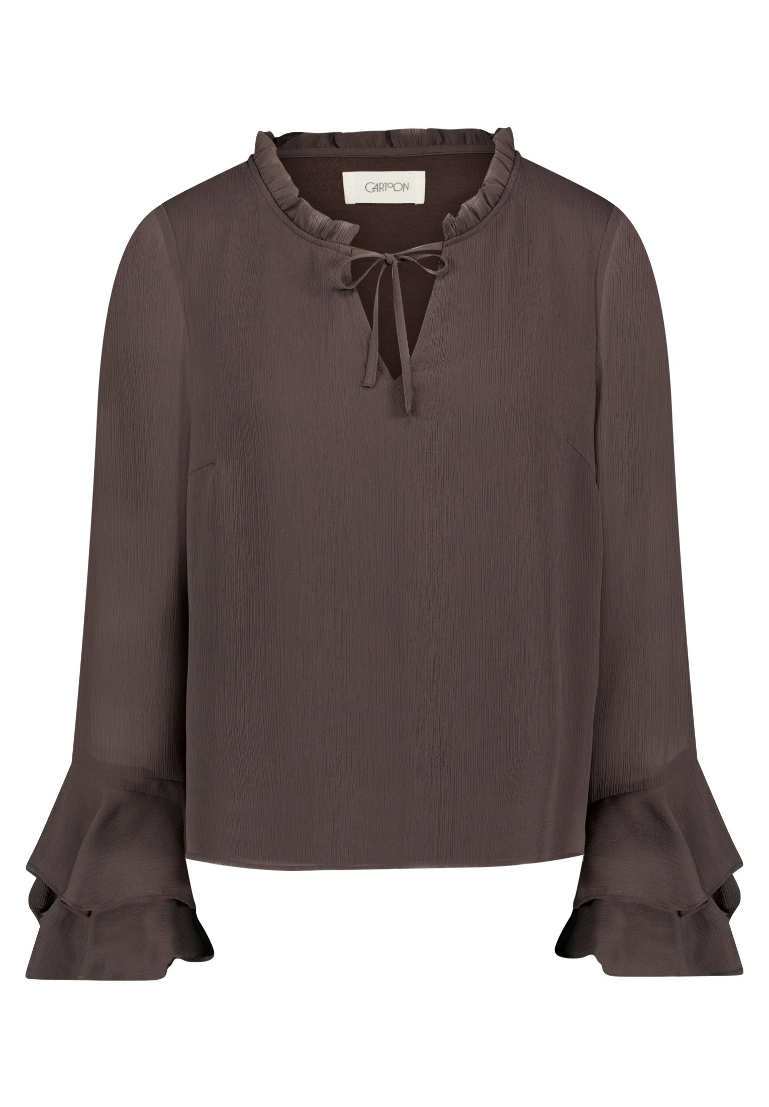 Bluse Kurz 1/1 Arm, Black Coffee #1