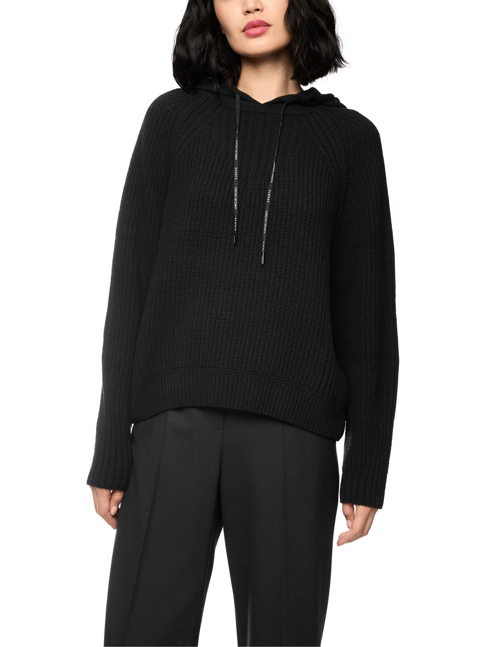 Marc Cain Sports | Marc Cain Sports Kapuzenpullover "Knitted in Germany" | 38 | black