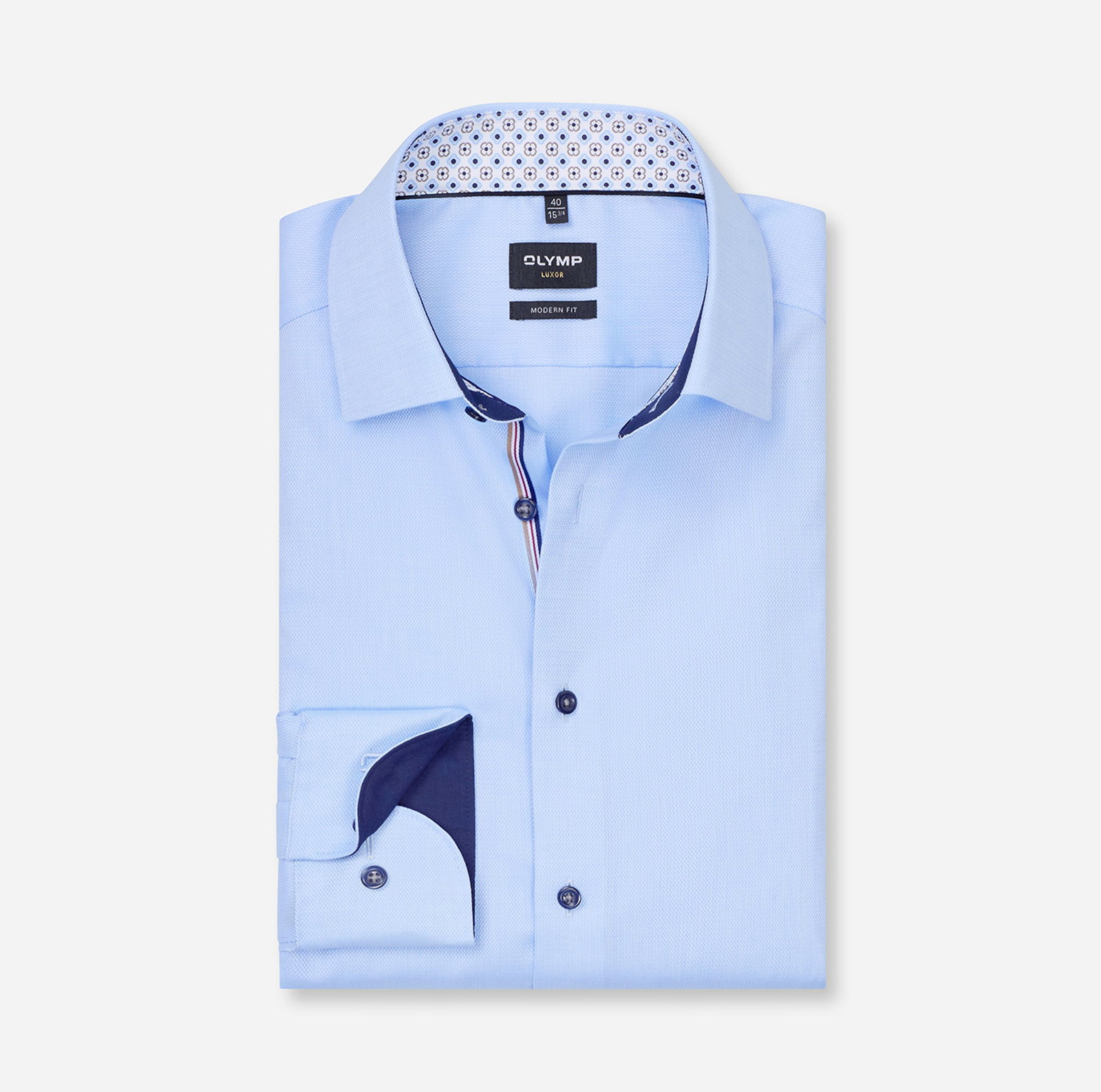 Olymp |  Olymp Hemd Modern Fit  | 45 | bleu