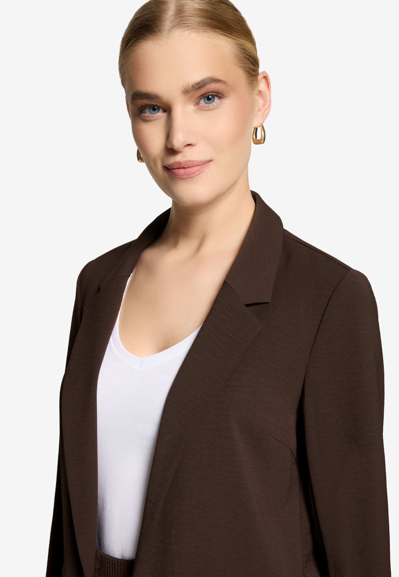 Blazerjacke Lang 3/4 Arm, Chocolate Plum #9