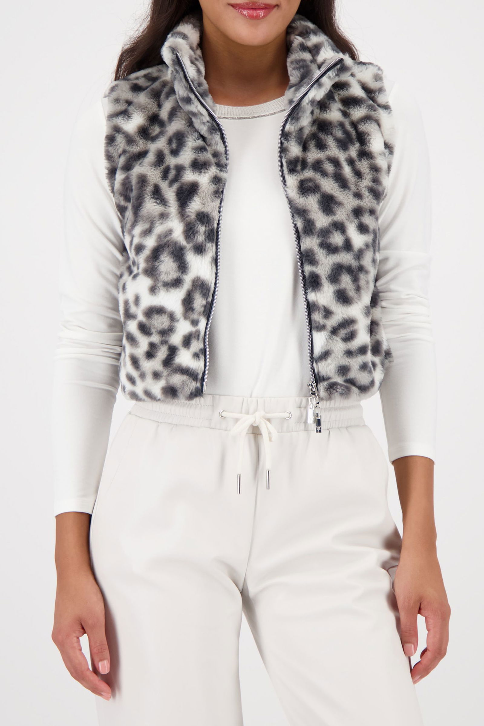 Monari |  Monari Weste  | 38 | schwarz gemustert