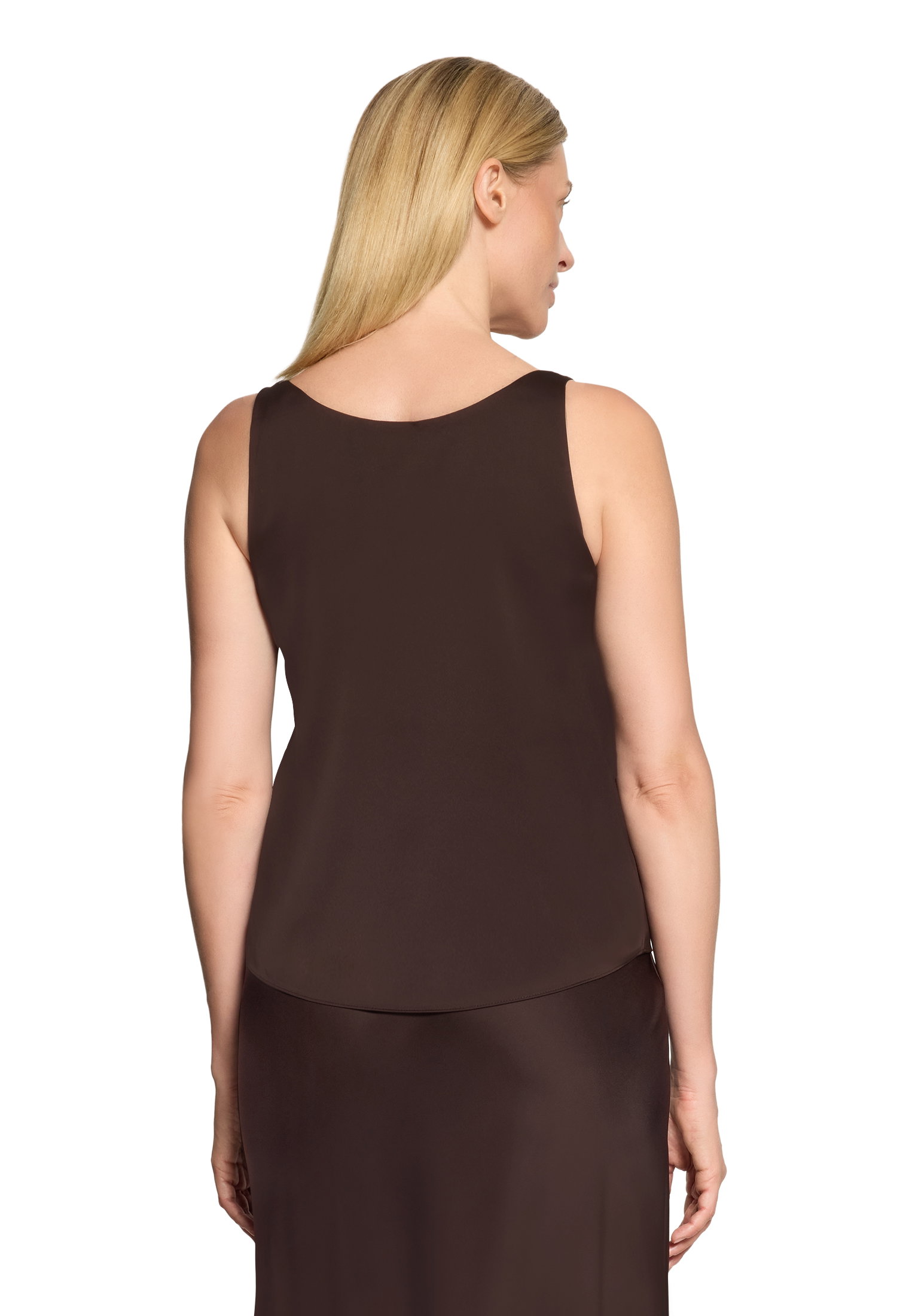 Bluse Lang ohne Arm, Espresso Brown #4