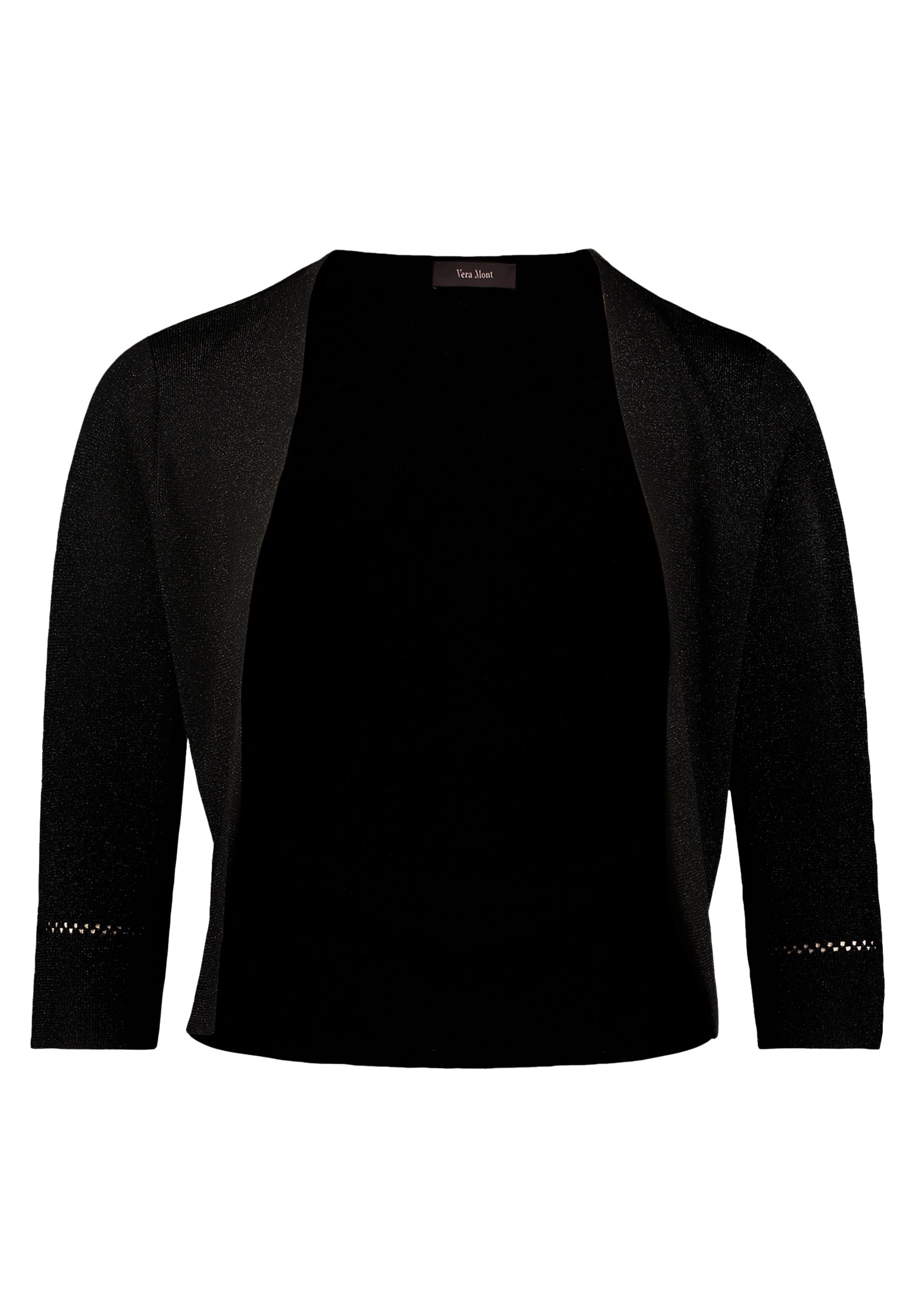 Vera Mont |  Vera Mont Strickbolero | XXL | schwarz/schwarz