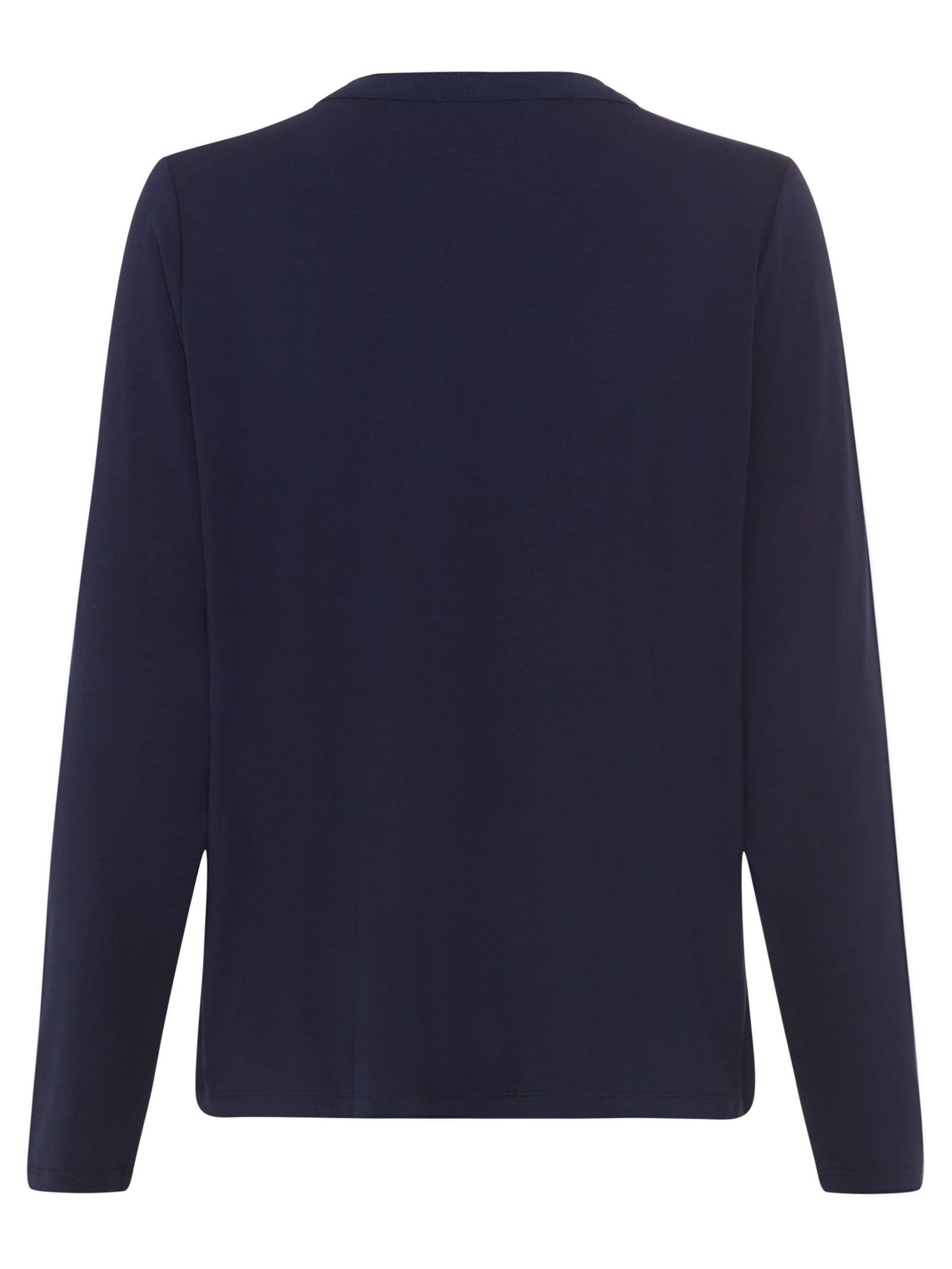 Olsen | Olsen Druckbluse | 42 | ink blue