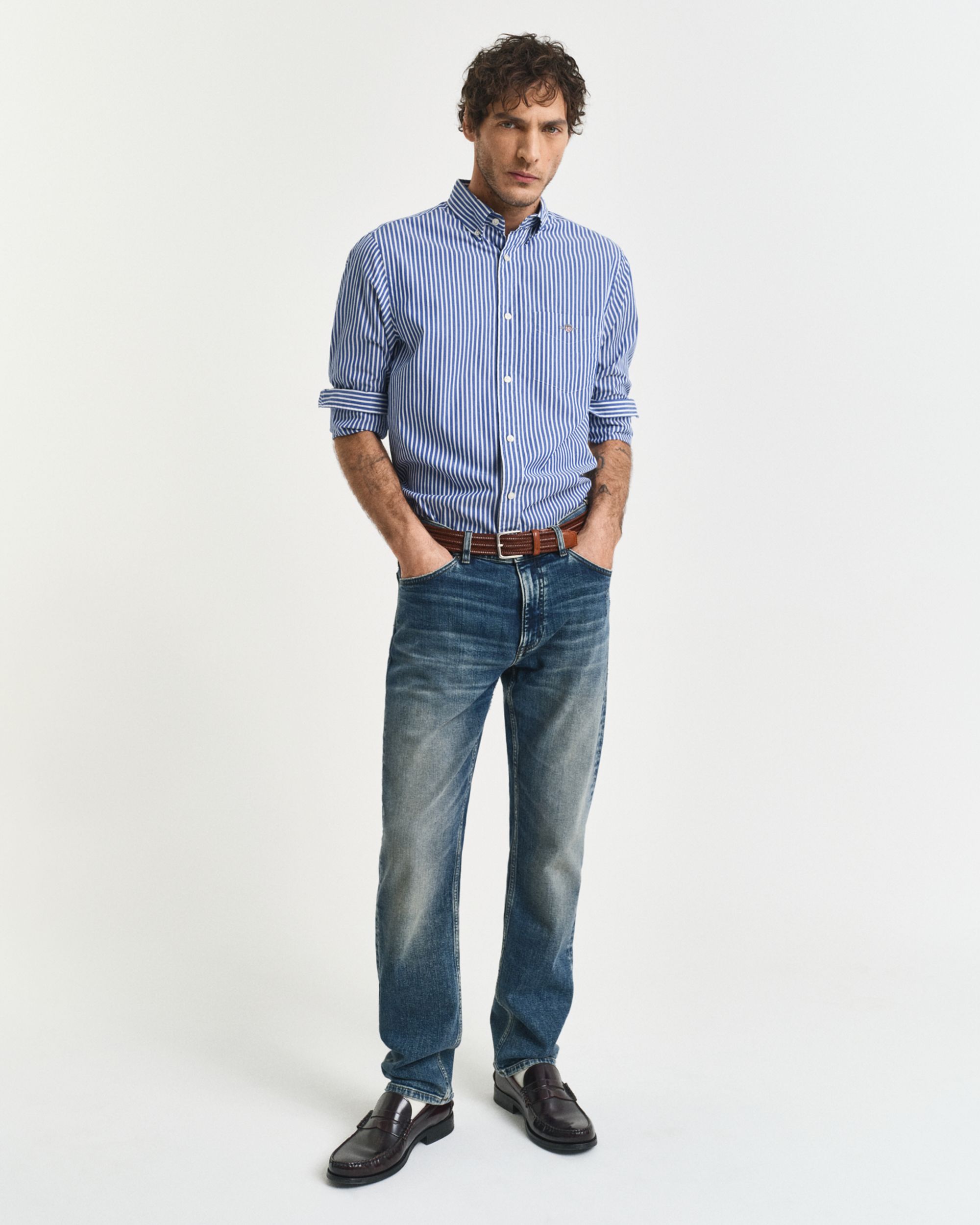 Gant |  Gant Hemd Regular Fit  | XXXL | college blue