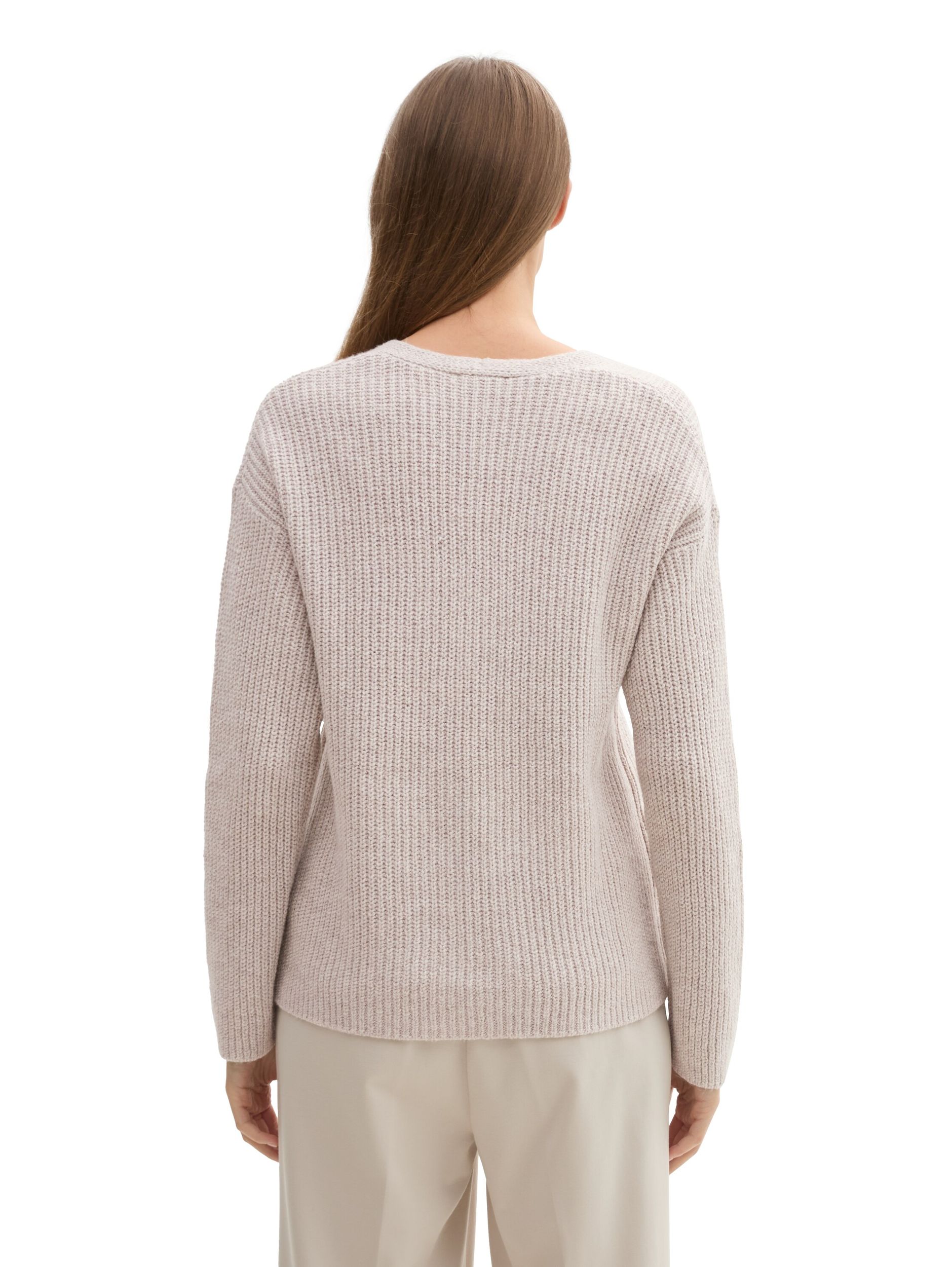 Tom Tailor |  Tom Tailor Pullover  | L | dusty beige melange