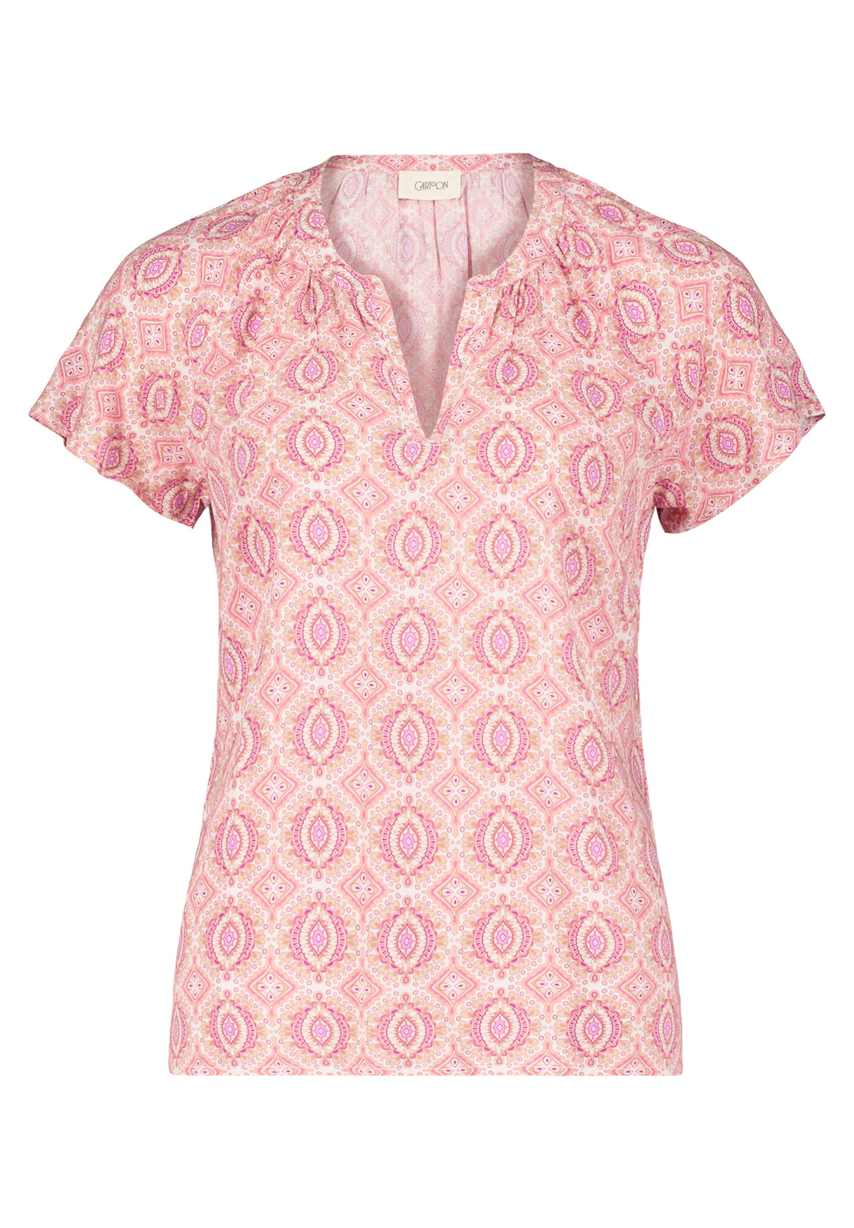 Cartoon |  Cartoon Druckbluse  | 44 | cream/apricot