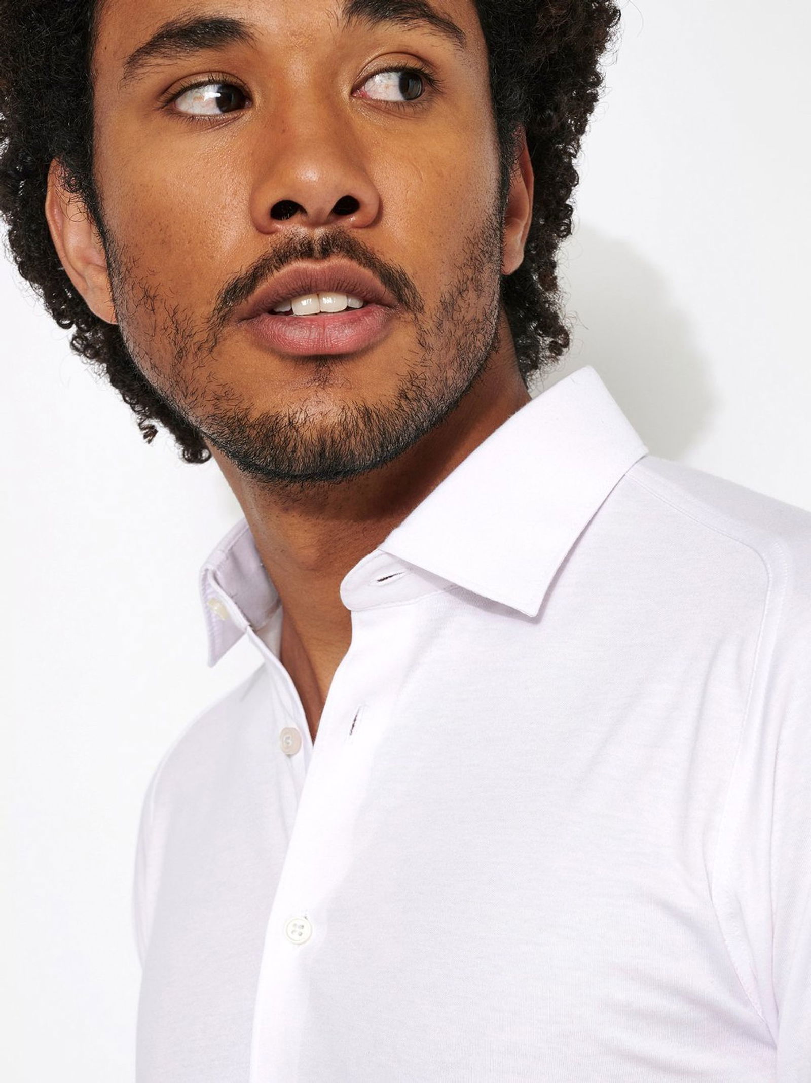 999d10f3fa58471d67207742f87e9622 DESOTO |  DESOTO Hemd Modern Fit  | M | solid white