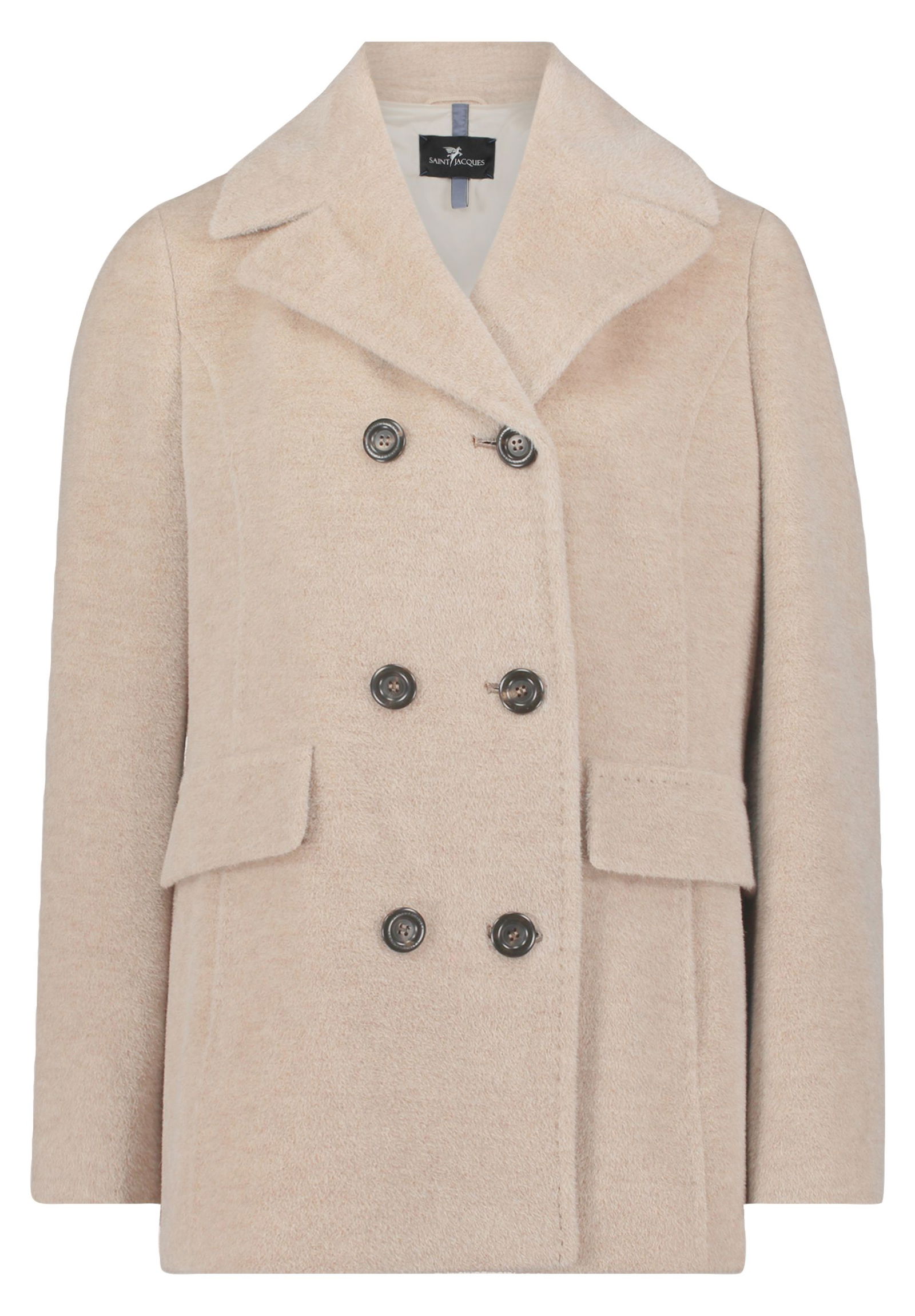4396e0619fb2e3f4dac2f56c70f88b17 Saint Jacques | Saint Jacques Wolljacke | 40 | beige melange