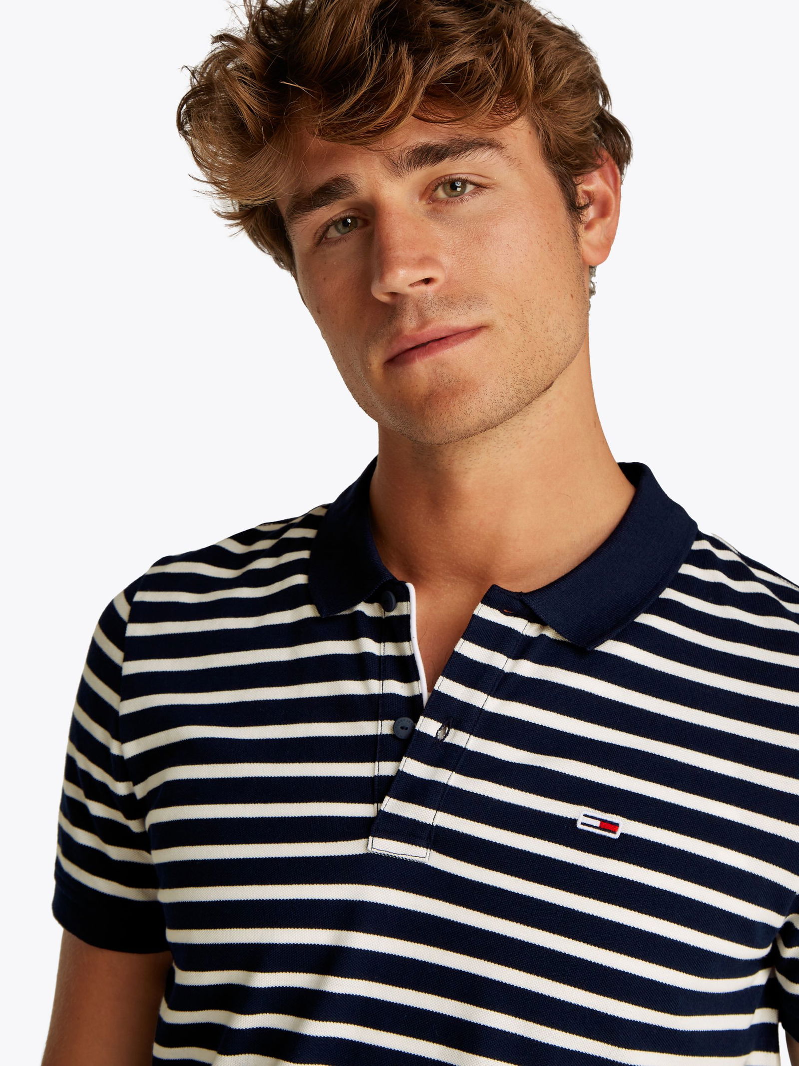 dbdd1cf284975f8cca25d9e58eb43935 Tommy Jeans |  Tommy Jeans Poloshirt  | XXL | desert sky/white
