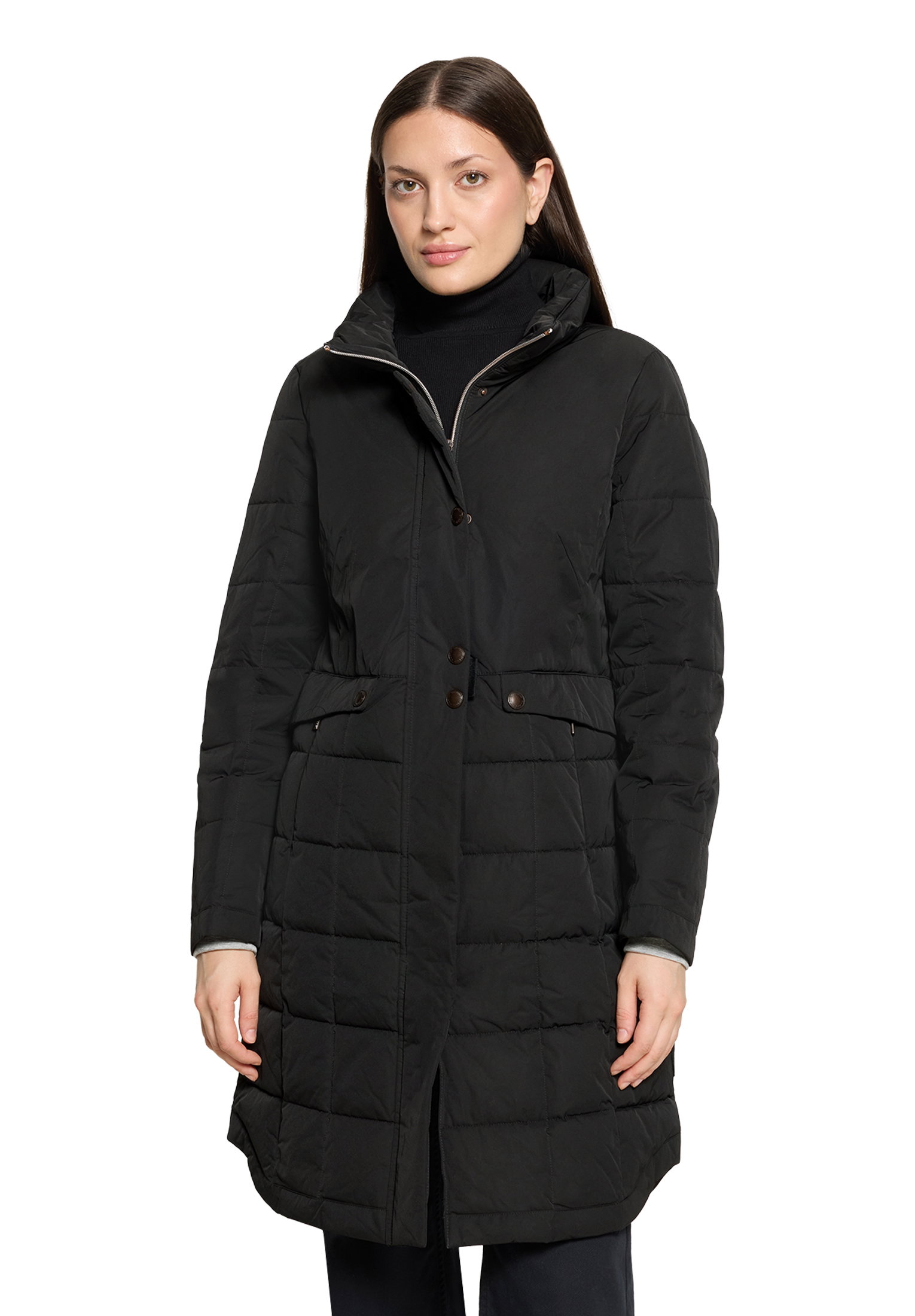Mantel Watte, Jet Black #10