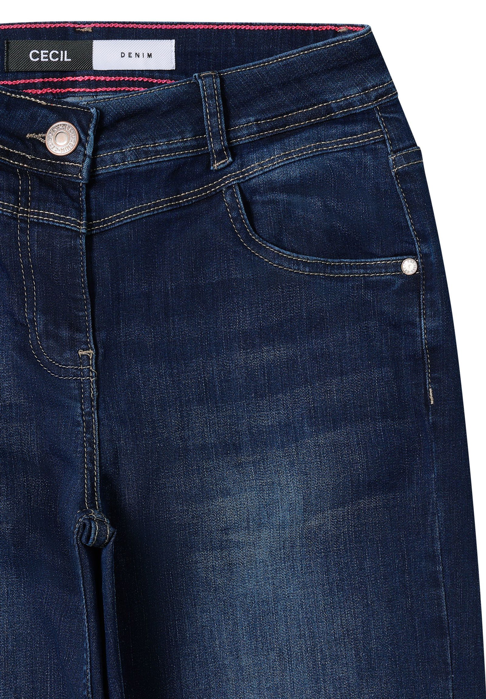 7fb906626a57e1d50f7876141b4388c9 CECIL | CECIL Schmale Hose | 27/30 | dark blue wash