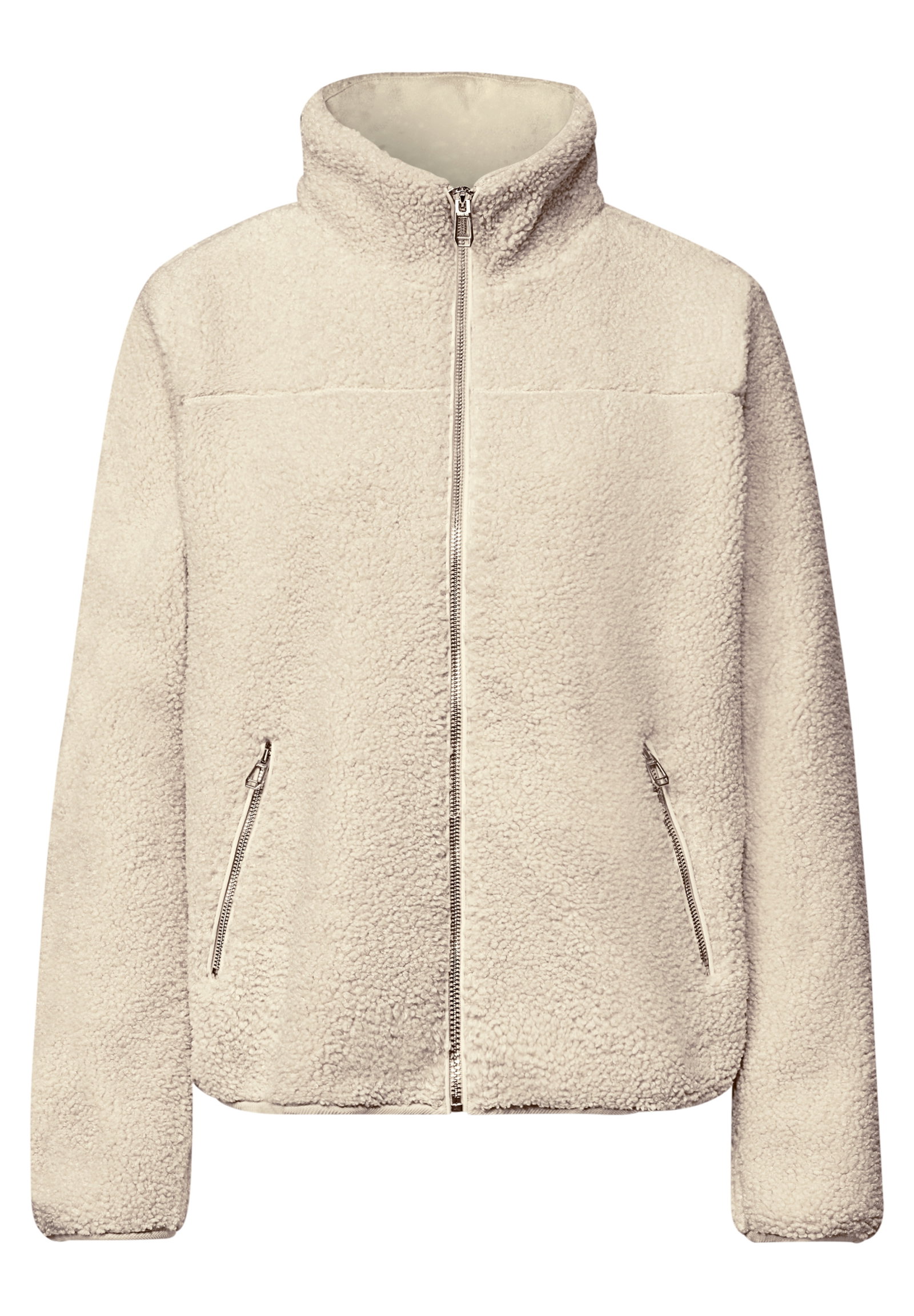 Short Teddy Jkt, soft fawn beige #1