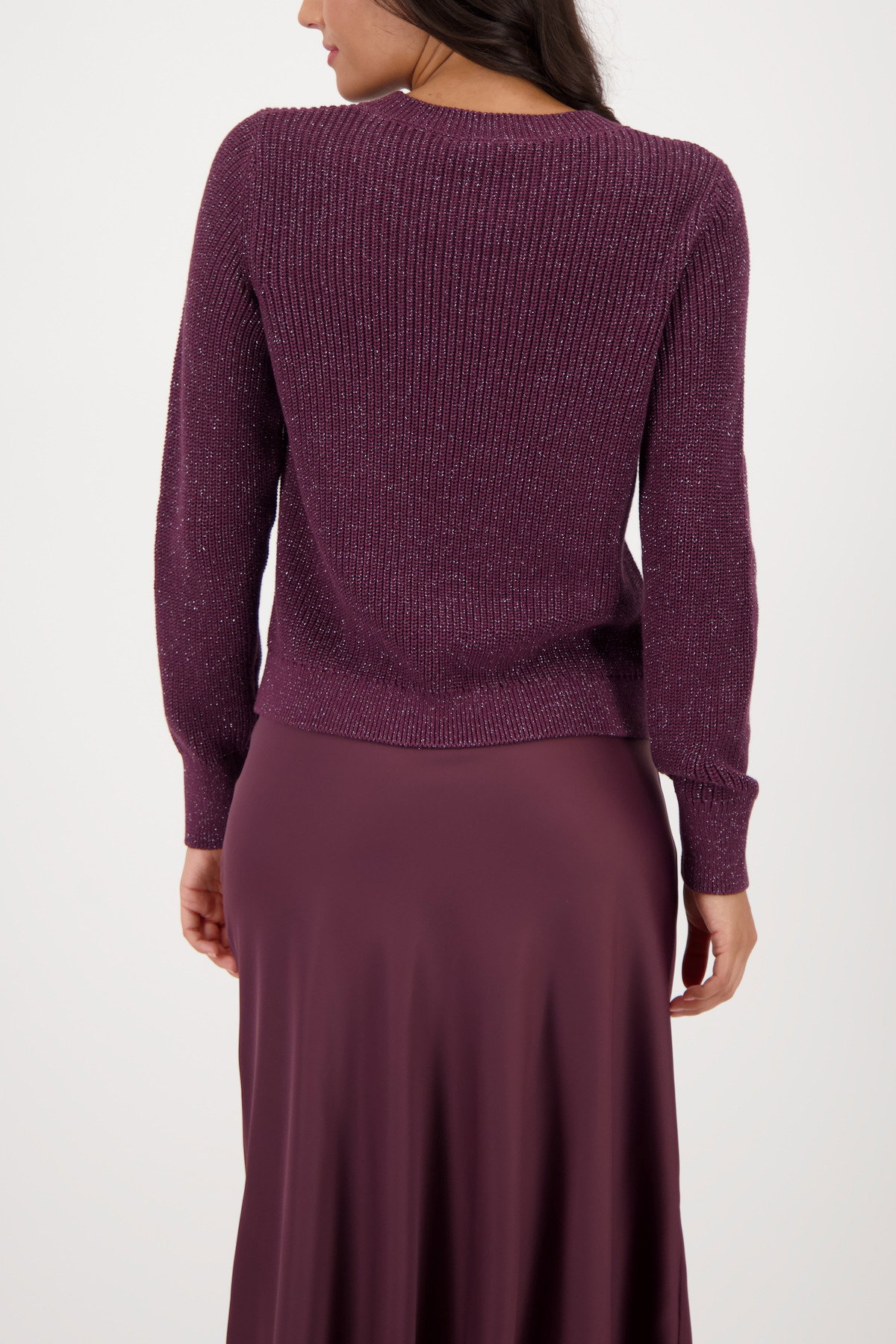 Monari  Basic-Strickpullover mit Lurex #4