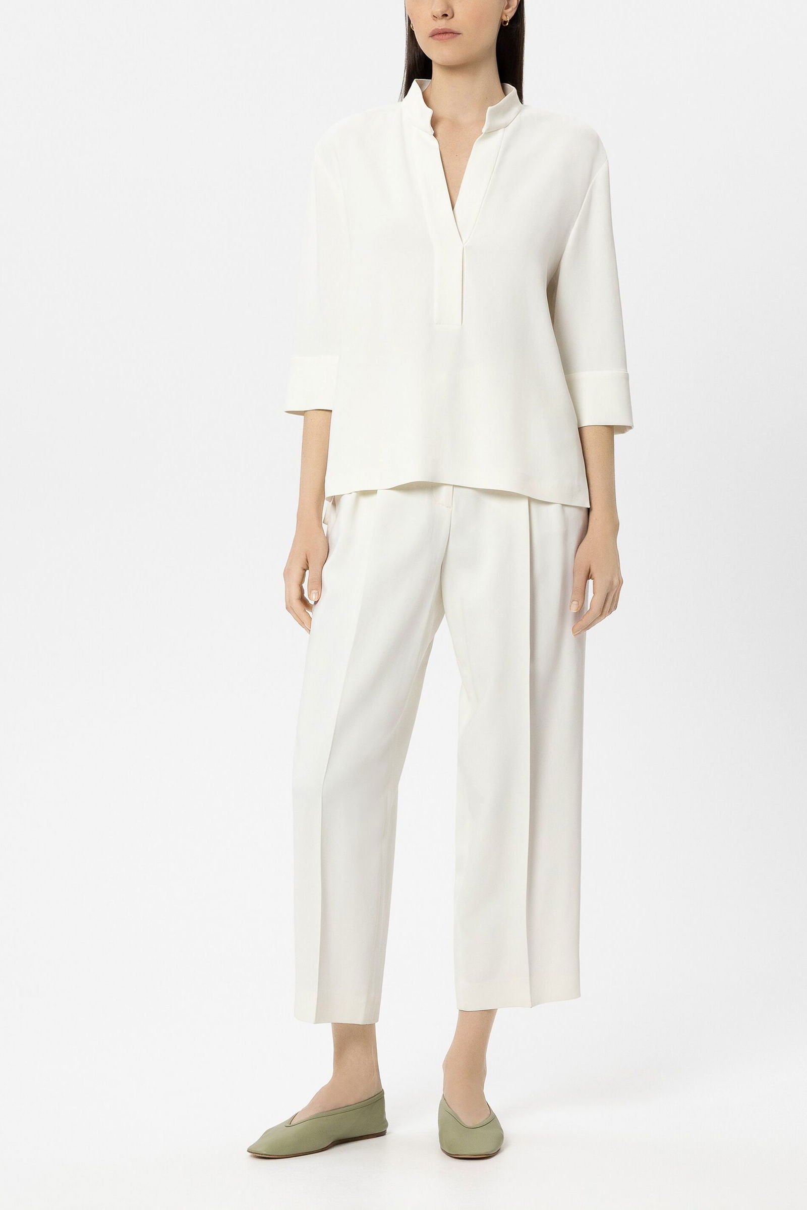 Luisa Cerano |  Luisa Cerano Schmale Hose  | 38 | off-white