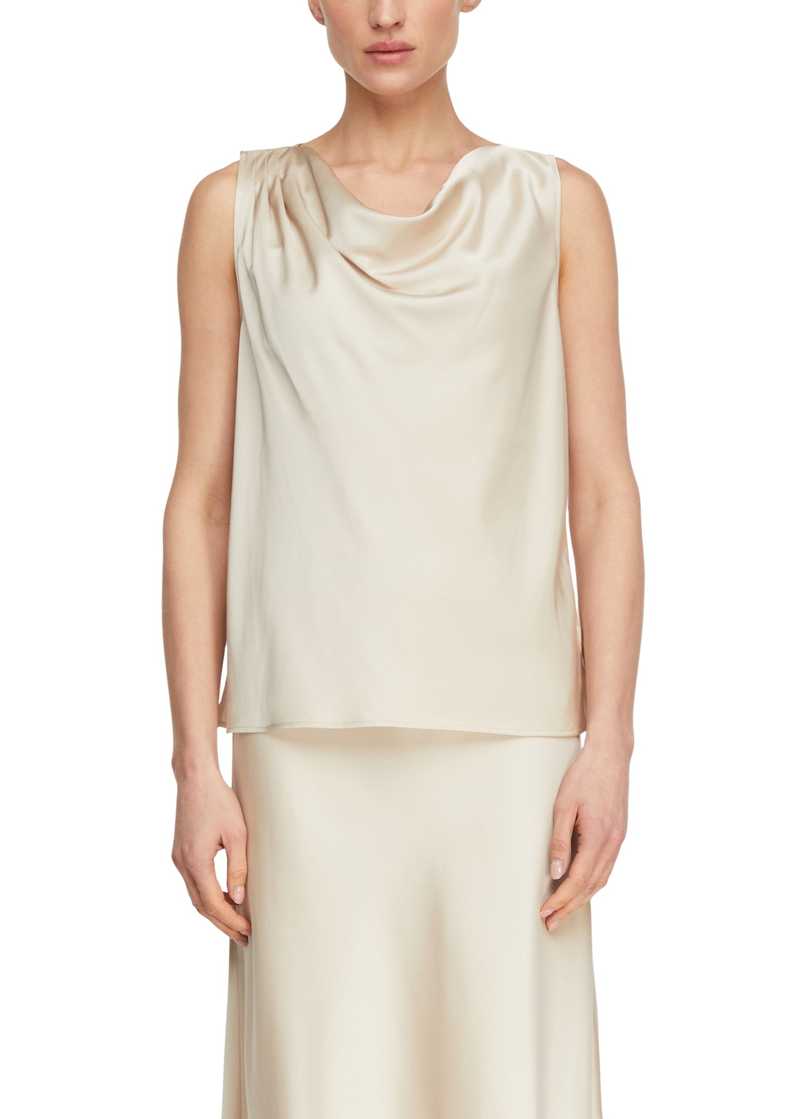 Comma Blusentop Satin-Wasserfall-Top #4