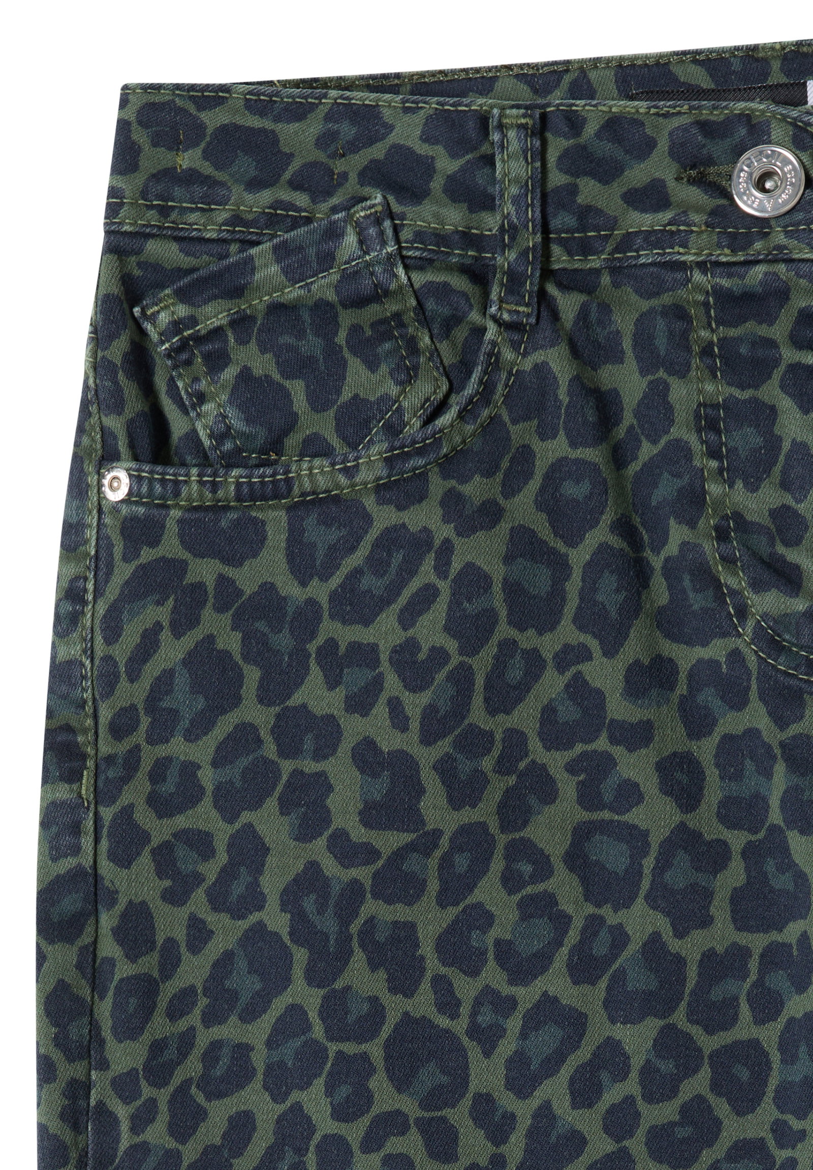 Style Neele Leo Print OD, dried olive green #2