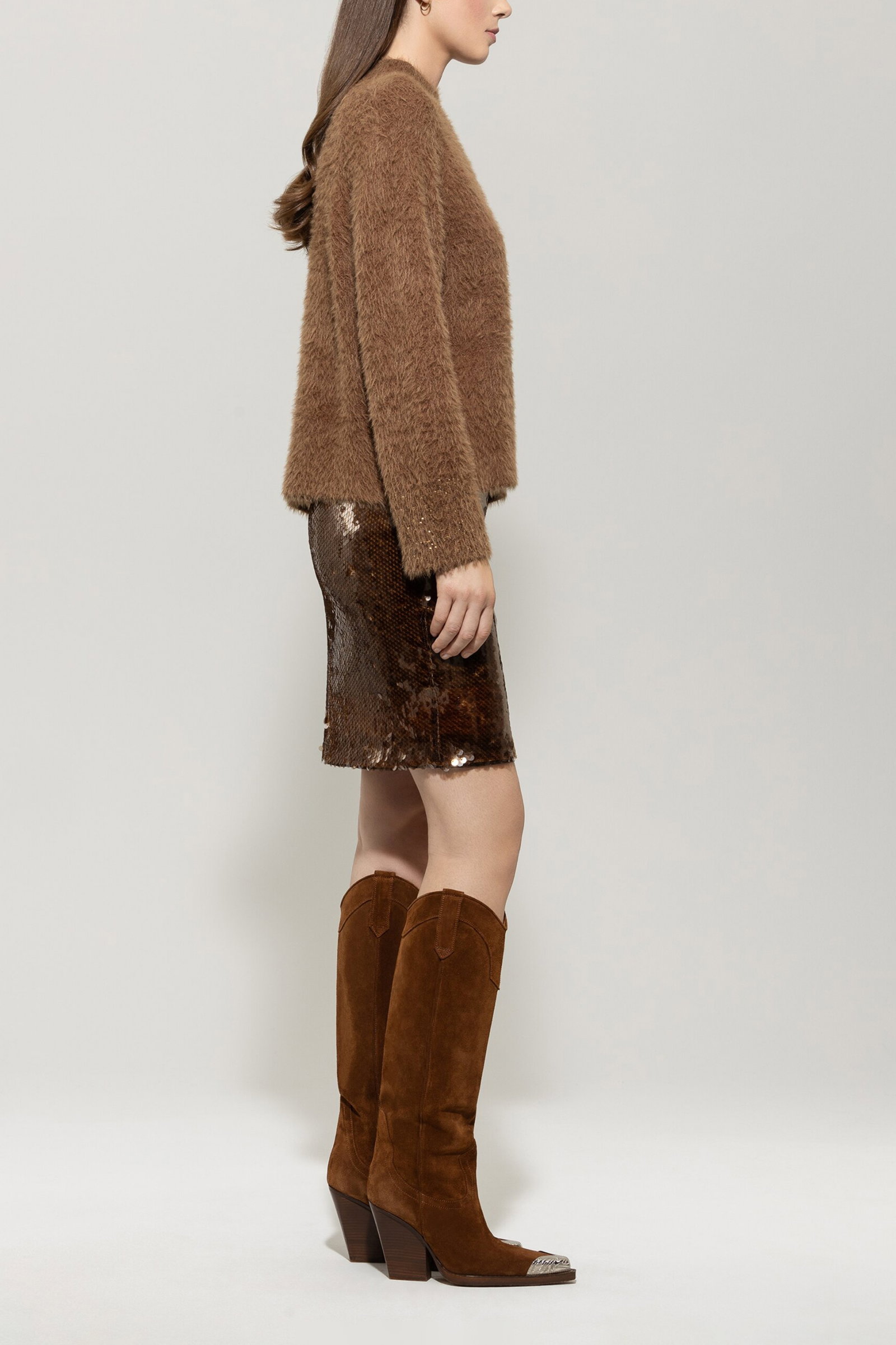 Luisa Cerano Pullover Fake-Fur-Optik #3