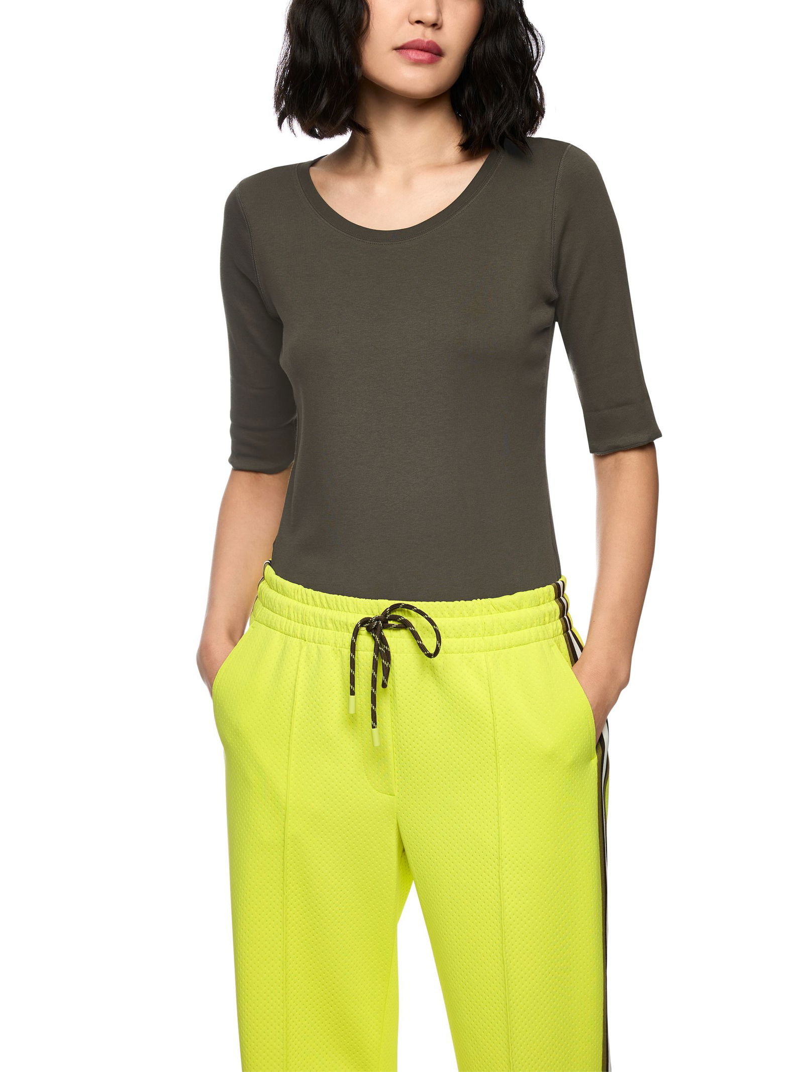 Marc Cain Sports | Basic-Shirt aus Baumwollstretch | 36