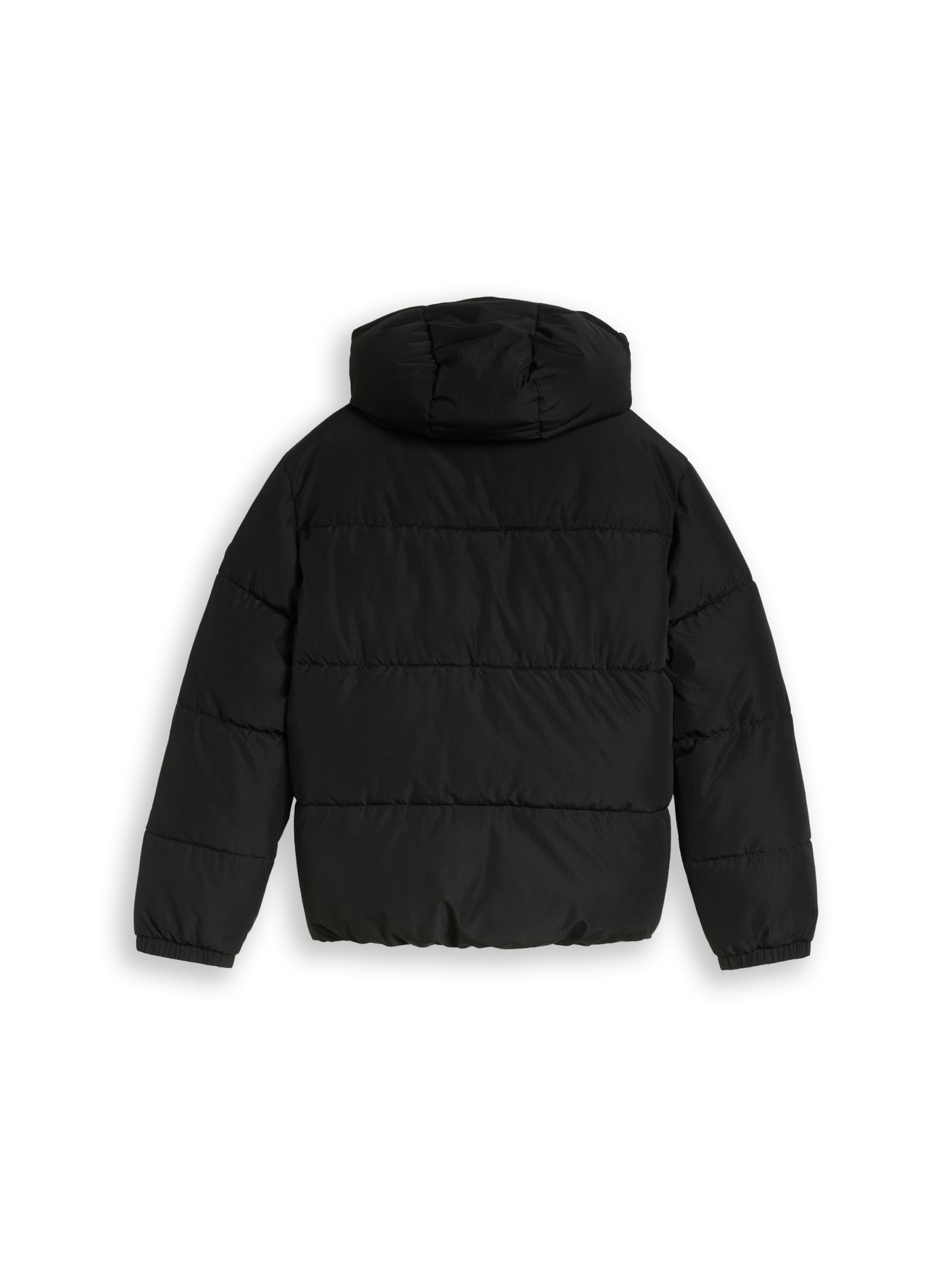 hooded puffer jacket, Black #2