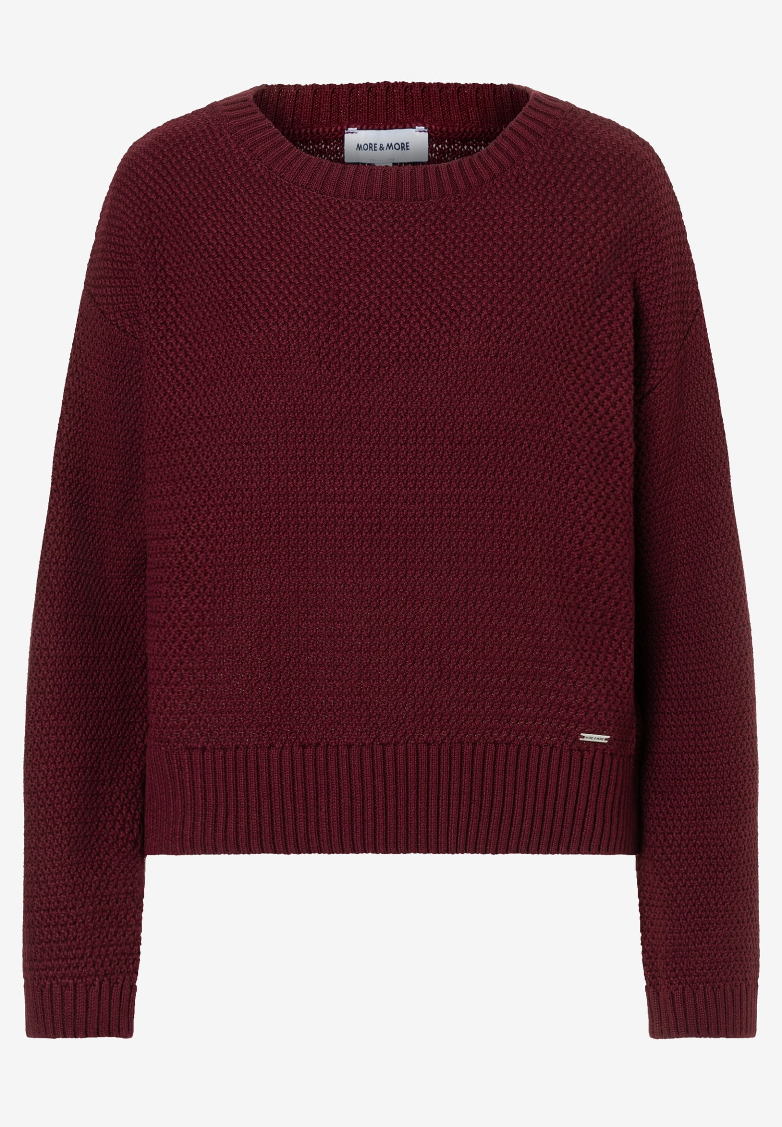 Pullover with Boat Neck, pomegranate red #1