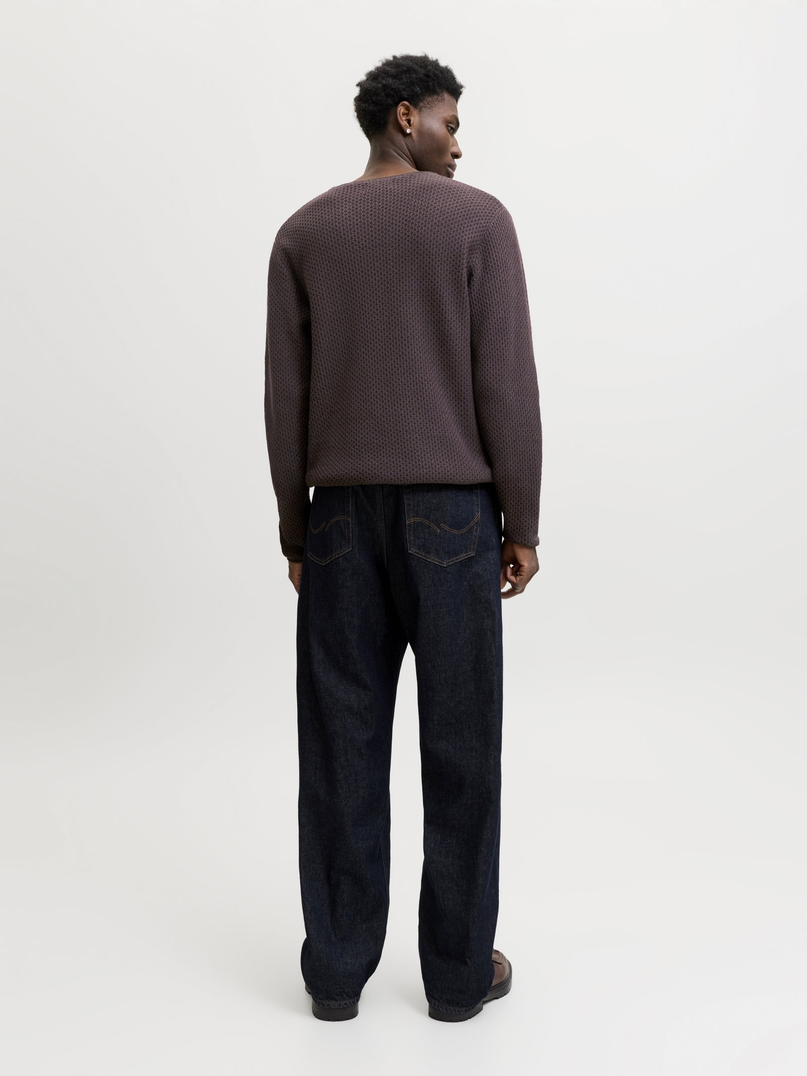 JPRBLUMASON KNIT CREW NECK SN, Choc #5