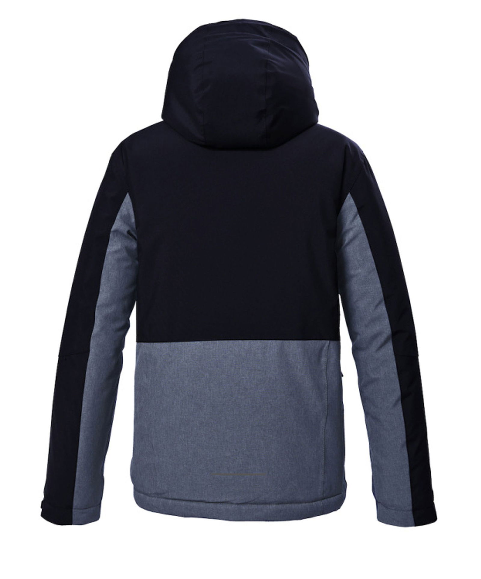 4106eea57abb10dce13cf8680a58e257 | Kiltec Funktionsjacke mit Kapuze und Schneefang | 152 | blaugrau