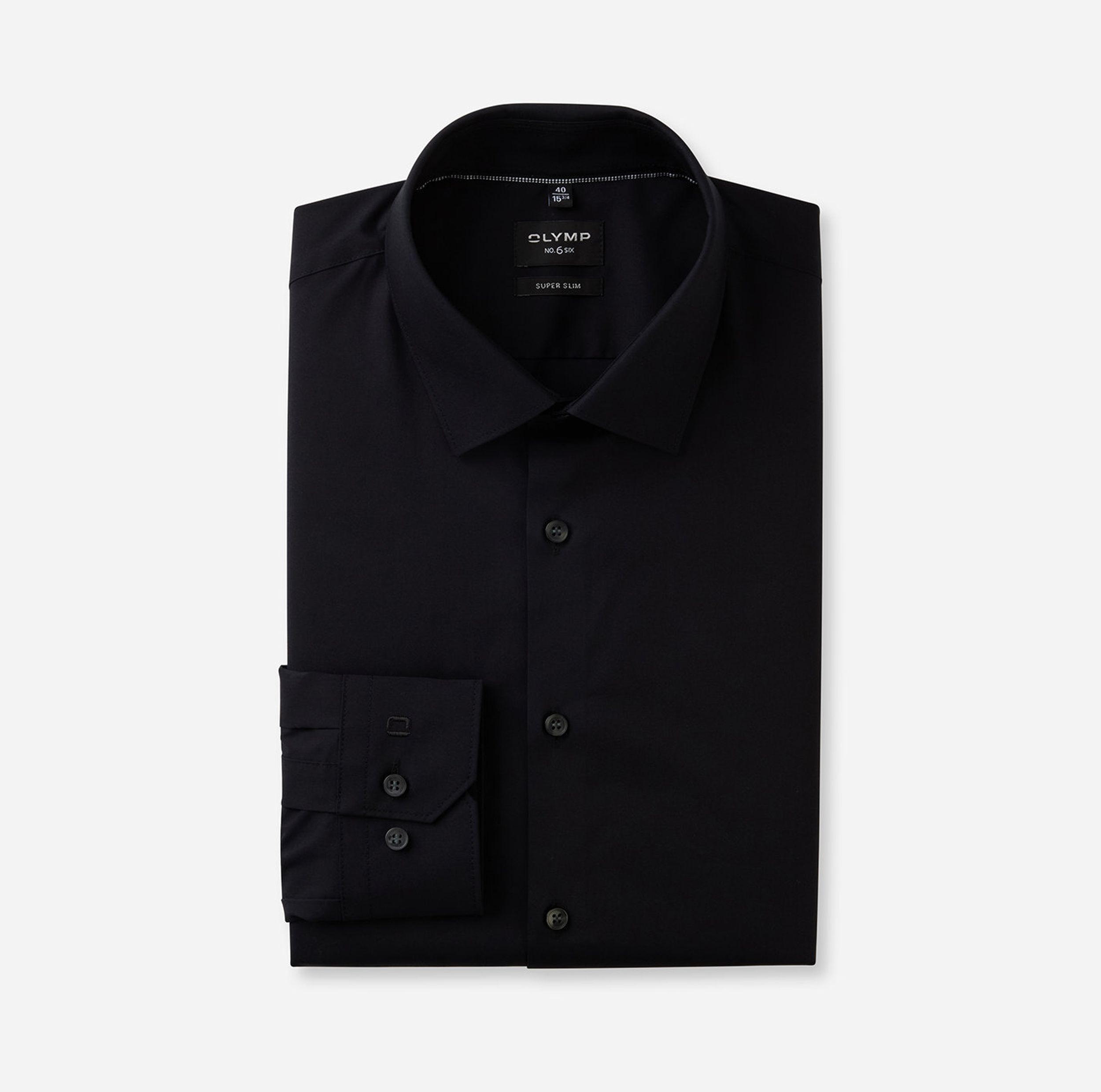 Olymp |  Olymp Hemd Super Slim | 44 | schwarz