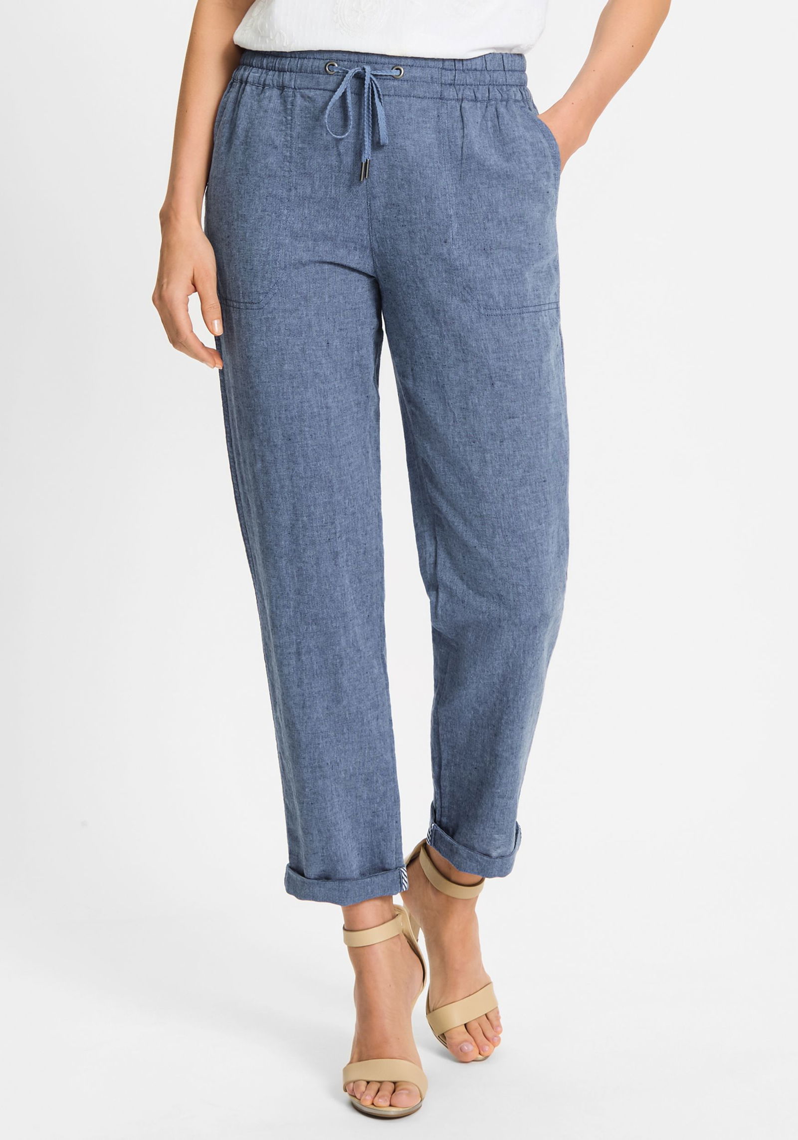 Olsen |  Olsen Schmale Hose  | 46 | blau