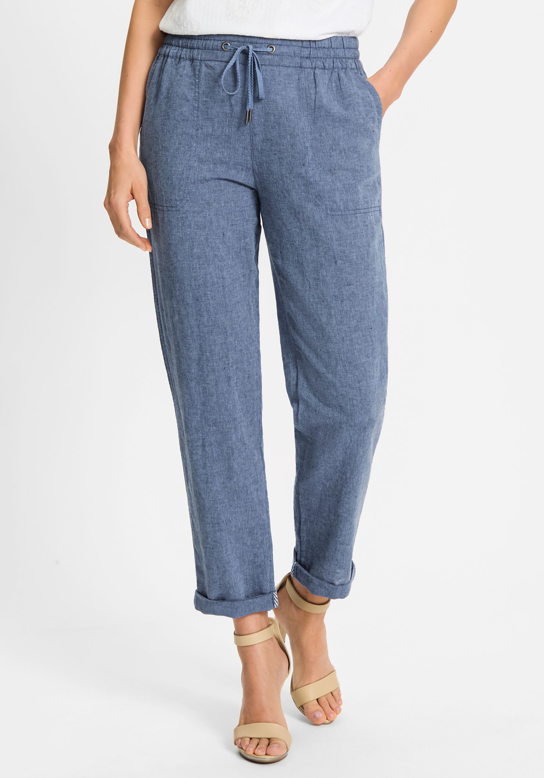 Olsen |  Olsen Schmale Hose  | 46 | blau