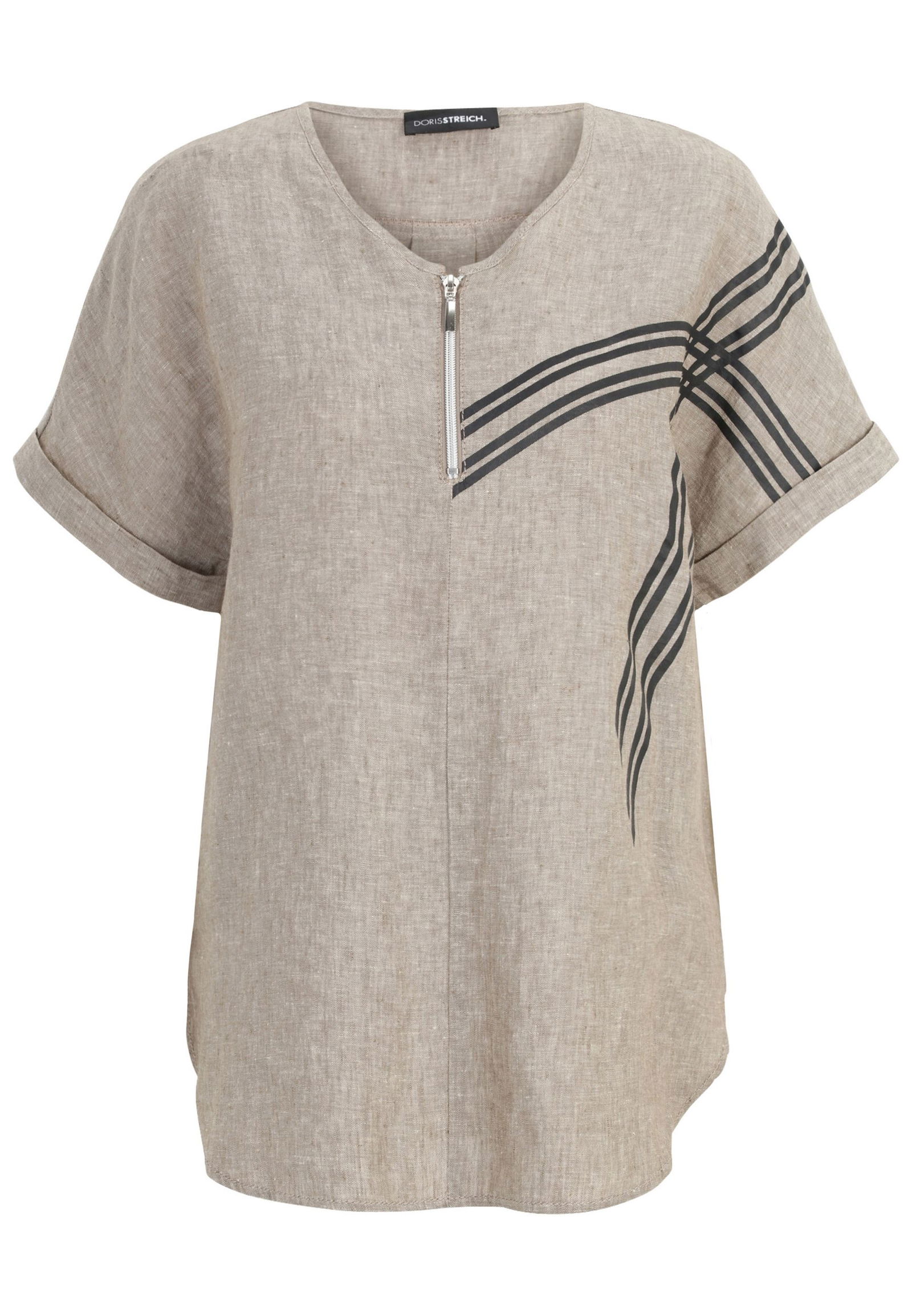 7cb0120a5ec674e0a65eadd26fd3c247 Doris Streich |  Doris Streich Bluse aus Leinen  | 44 | sand