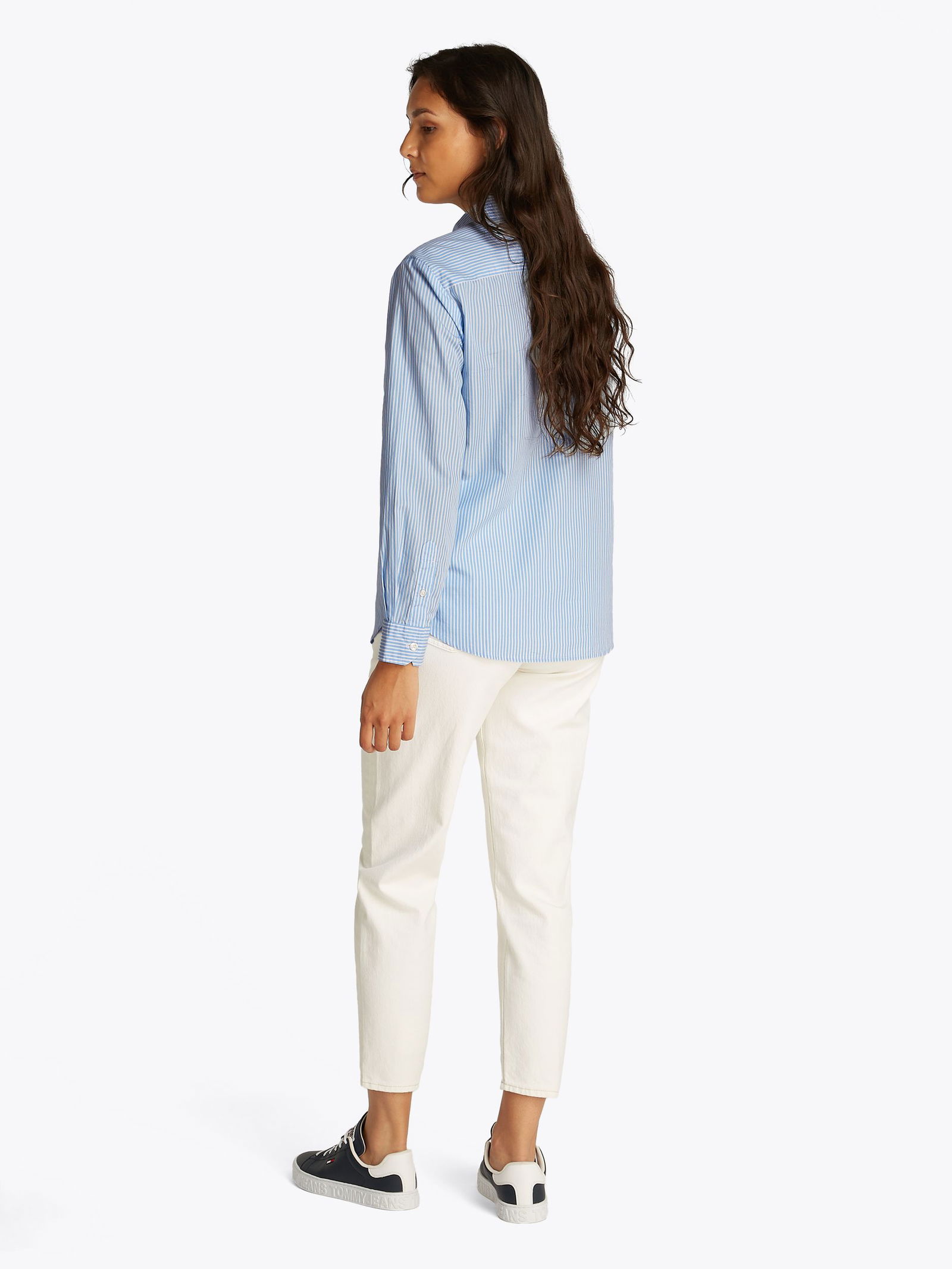 Tommy Jeans |  Tommy Jeans Druckbluse  | S | ivory petal/dark night navy stp