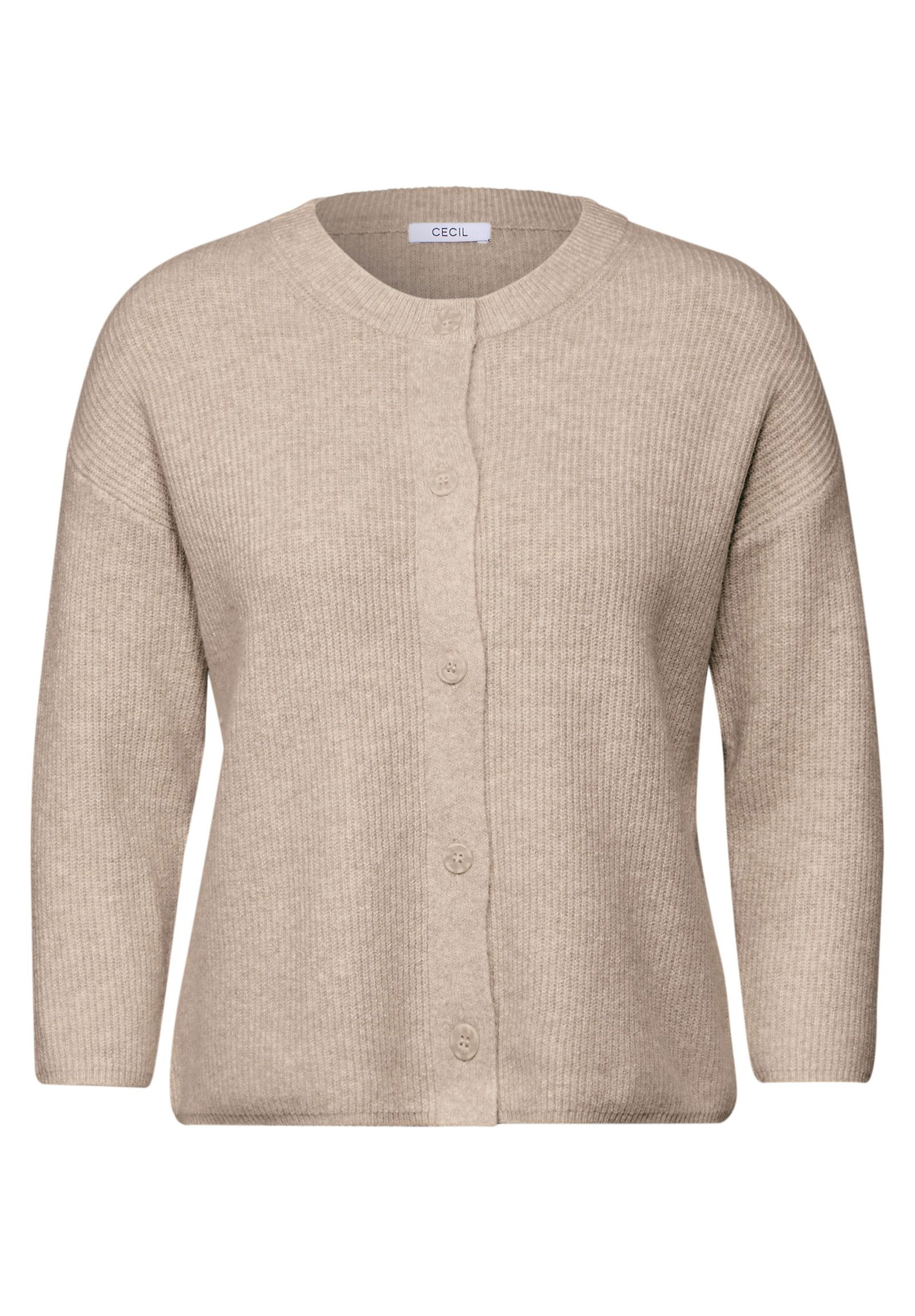 CECIL |  CECIL Strickjacke | Cardigan  | L | desert beige melange
