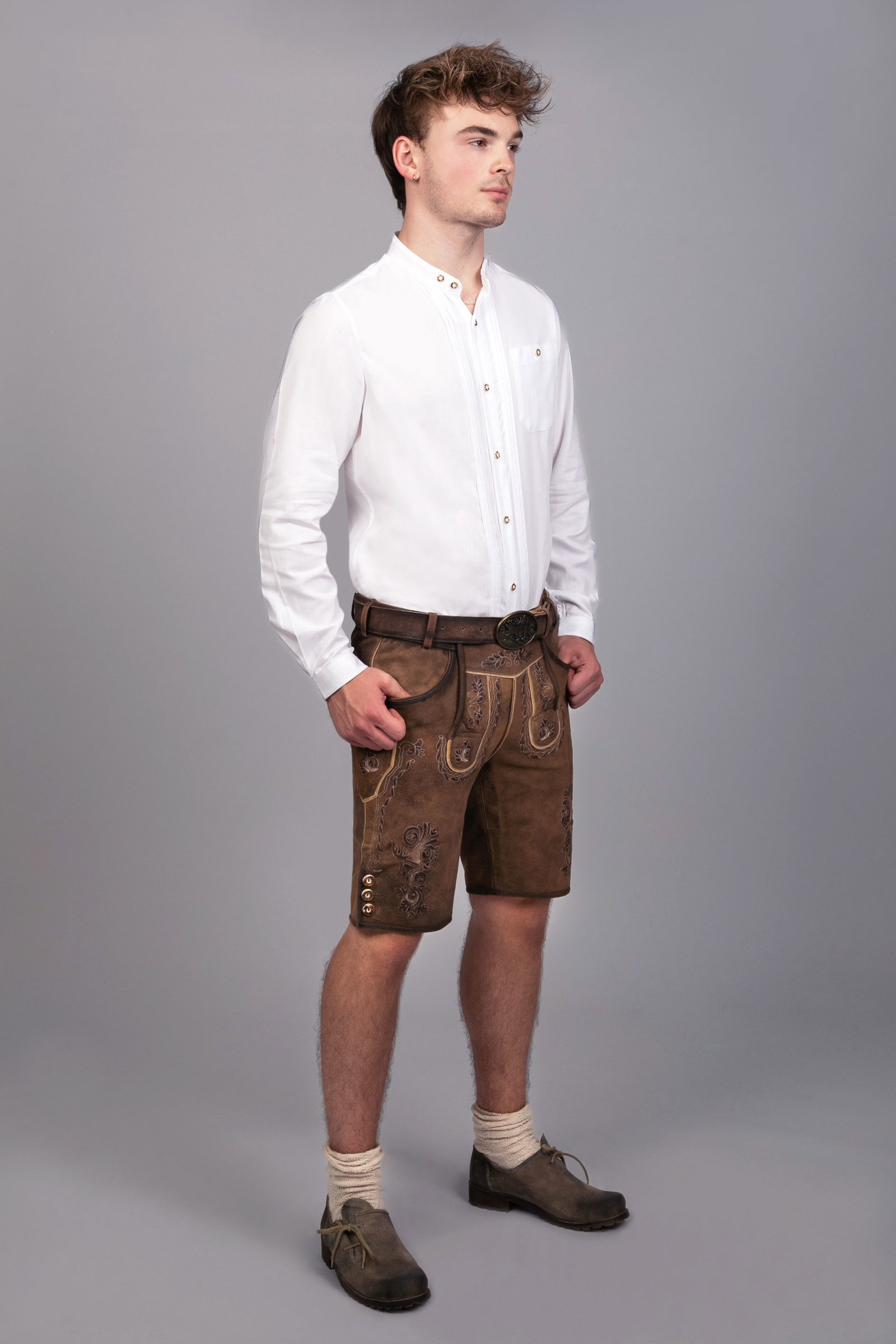 Edelnice kurze Wildbock Lederhose Markus #4