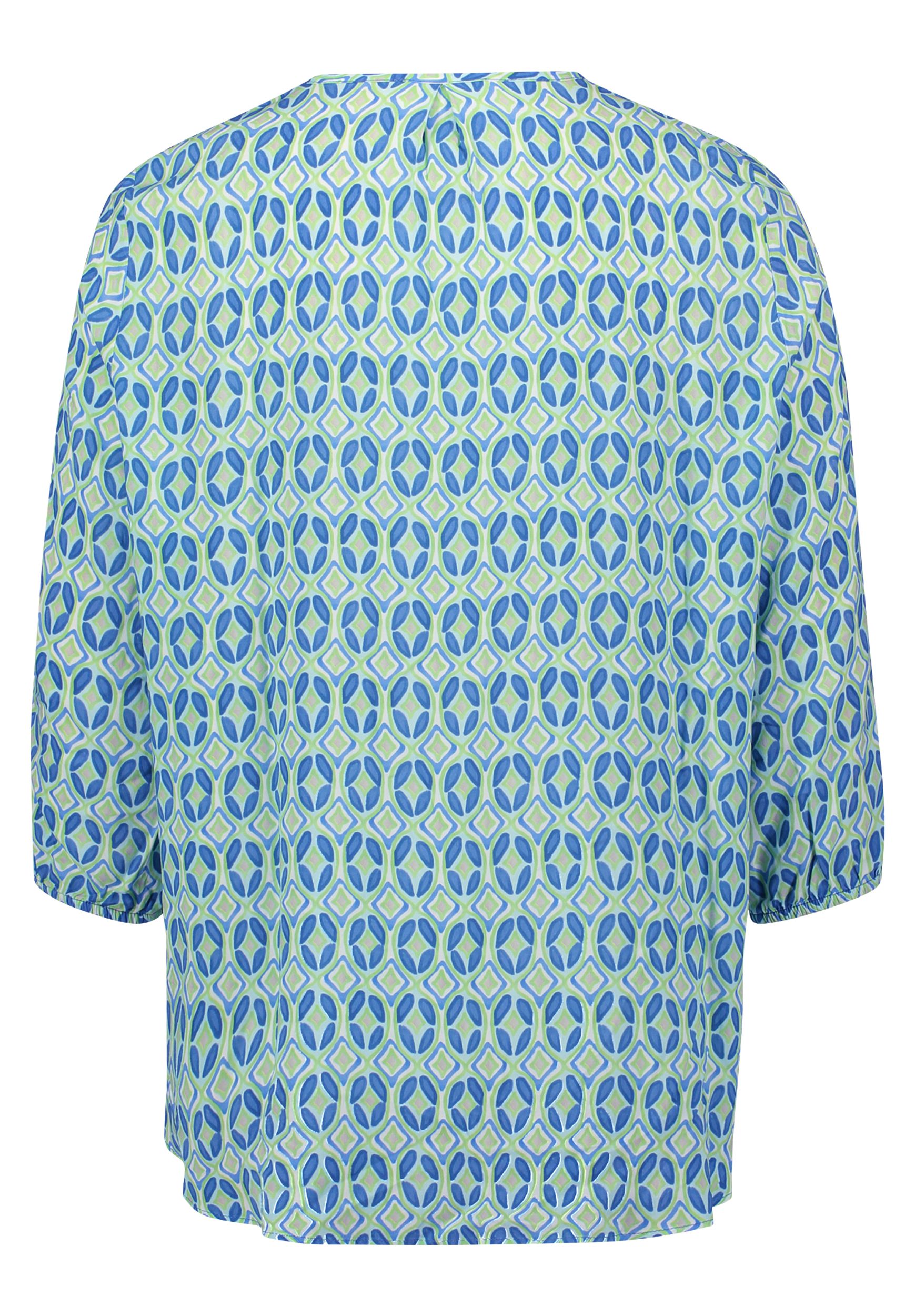 Cartoon |  Cartoon Druckbluse  | 36 | green/blue