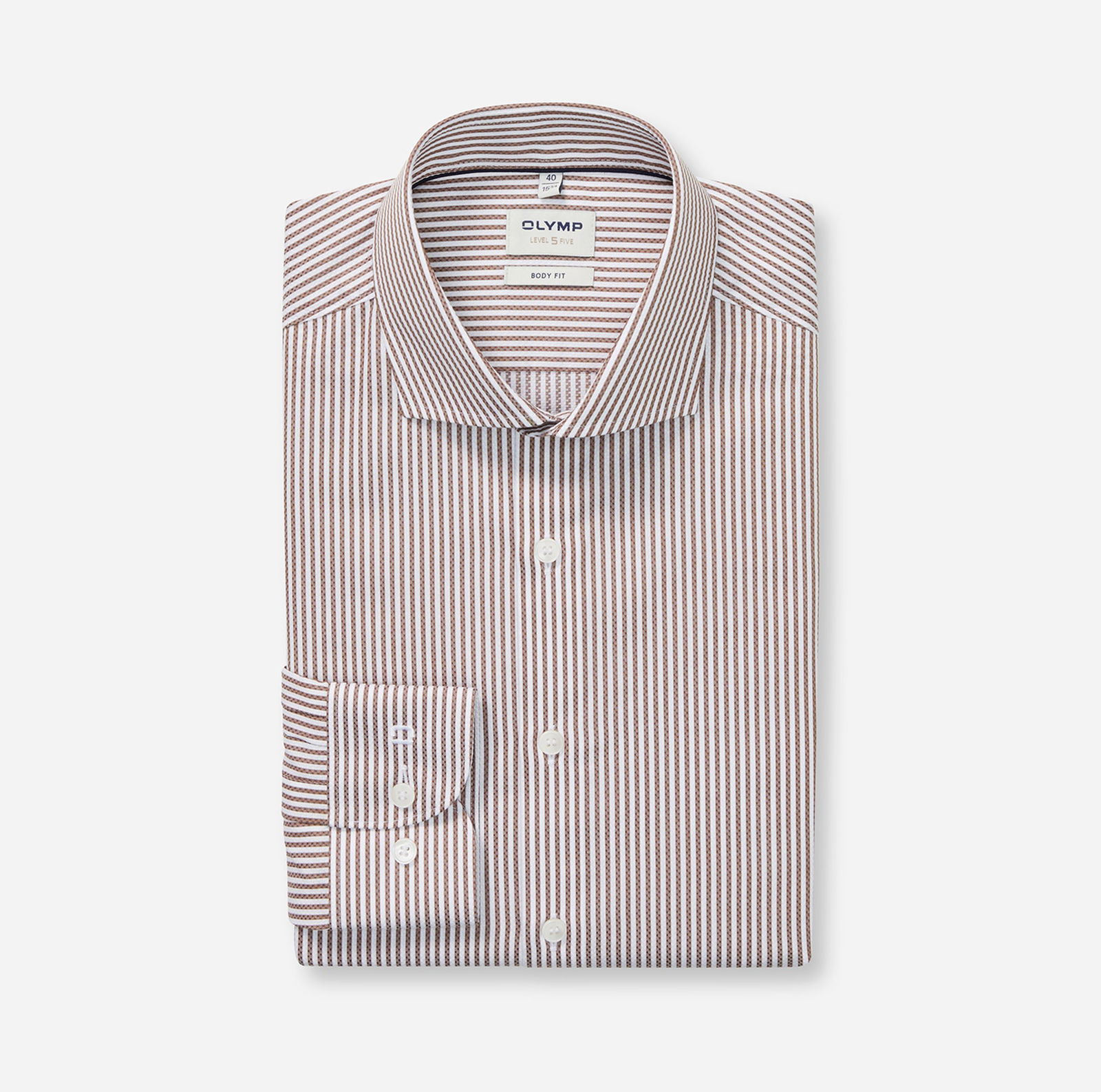 Olymp |  Olymp Hemd Slim Fit  | 43 | braun
