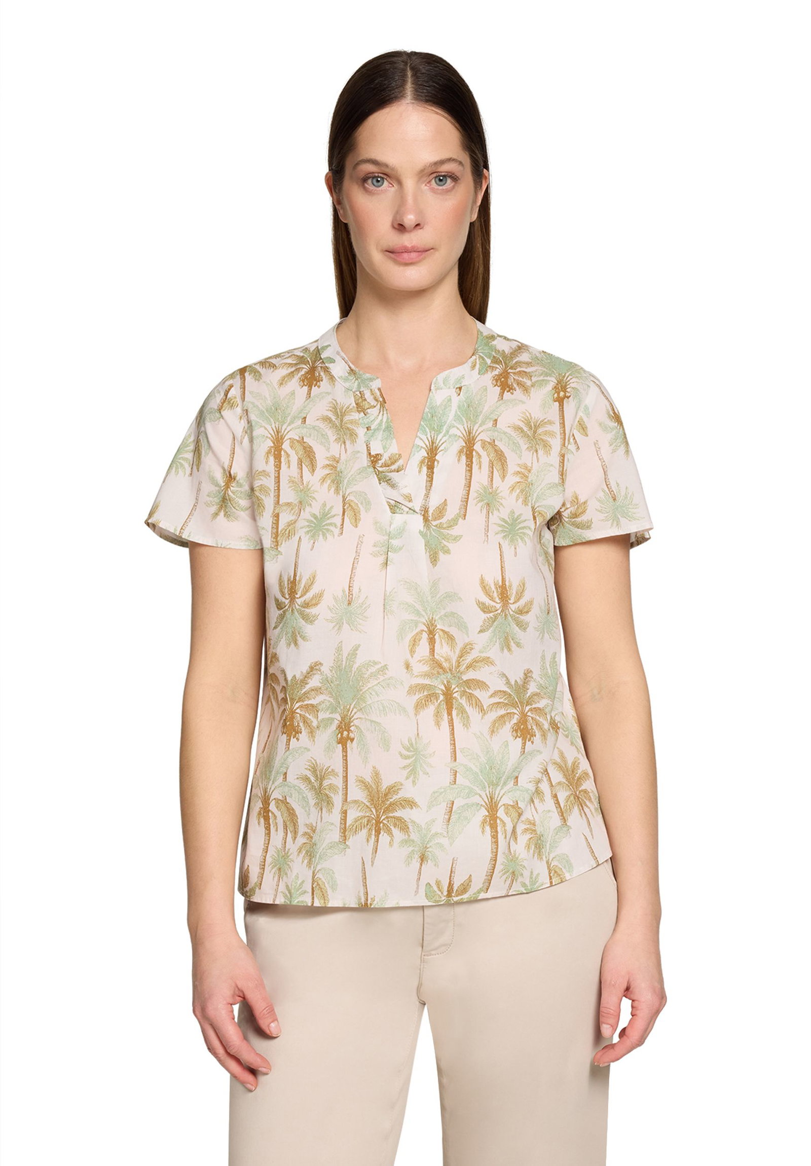 Cartoon |  Cartoon Druckbluse  | 36 | nature/green