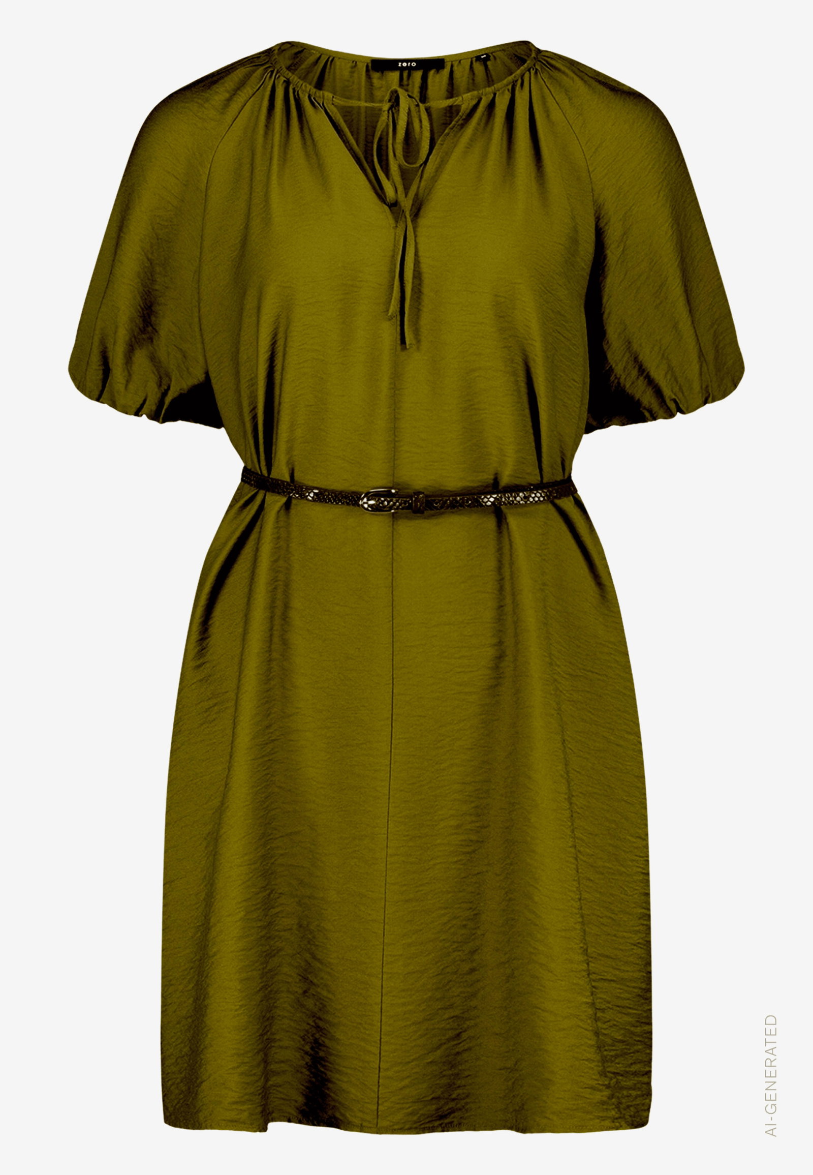 Kleid Kurz 1/2 Arm, Fir Green #1